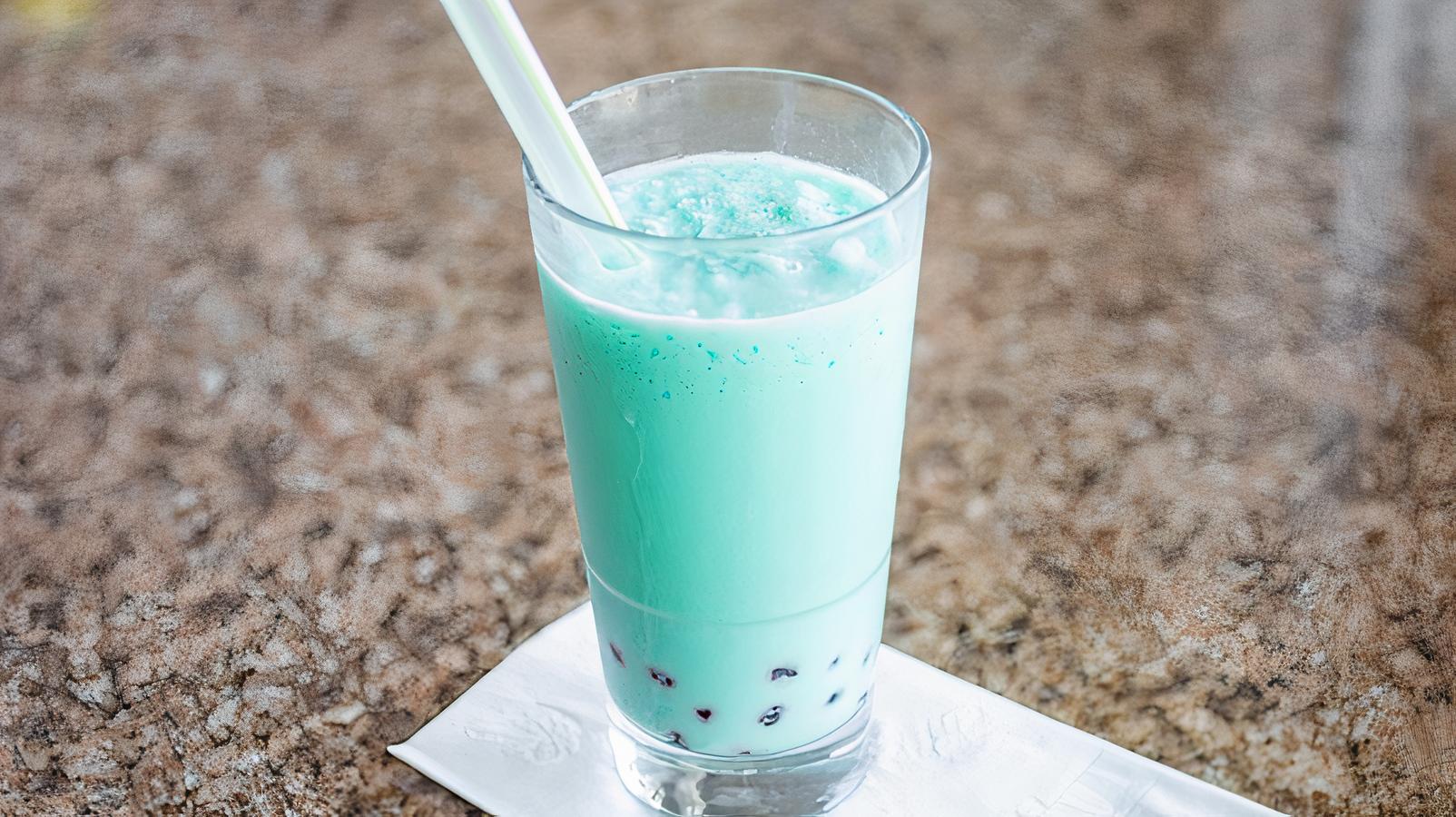 Pandan Summer Cooler with boba