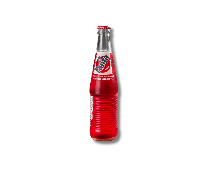 Mexican Fanta Strawberry Bottle