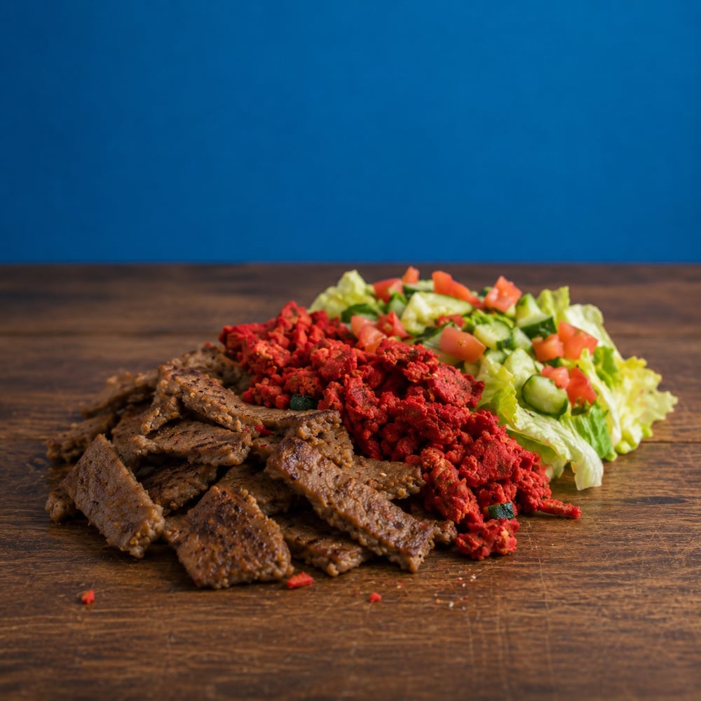 Mixed Chicken and Beef Over Rice