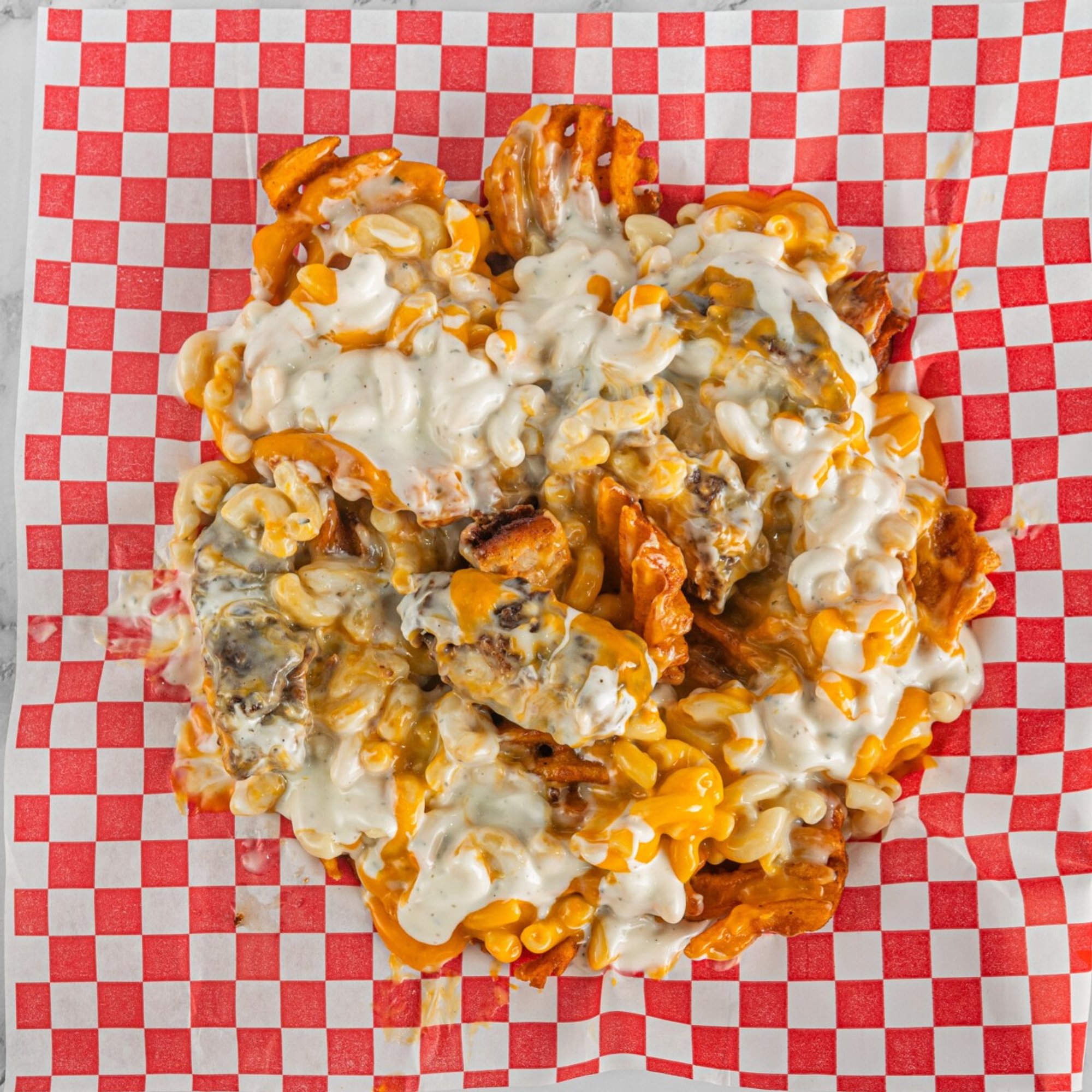 Waffle Loaded Fries