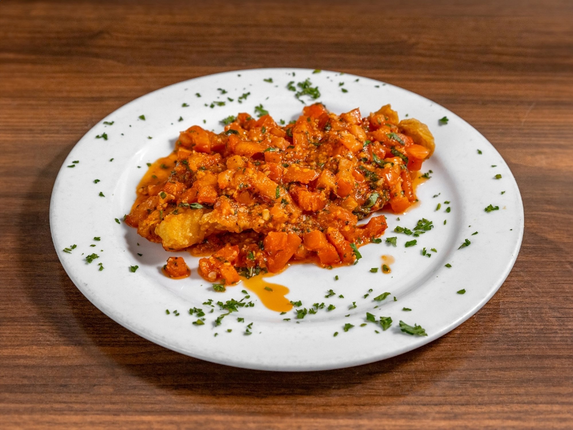 Baked Sea Bass Pomodoro