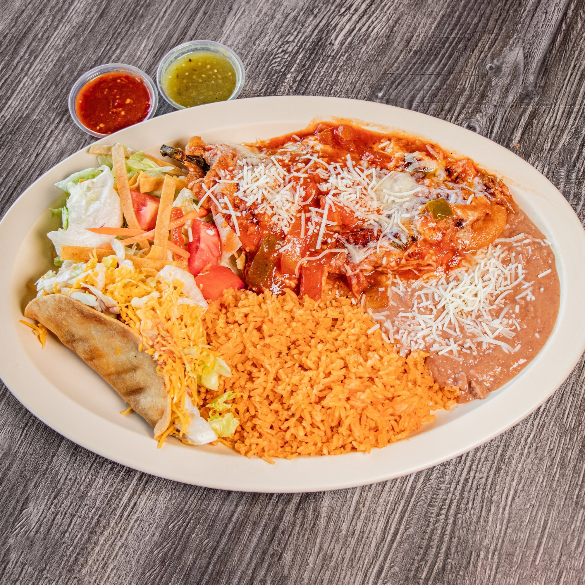 Juan Great Crispy Taco & Chile Relleno Combo