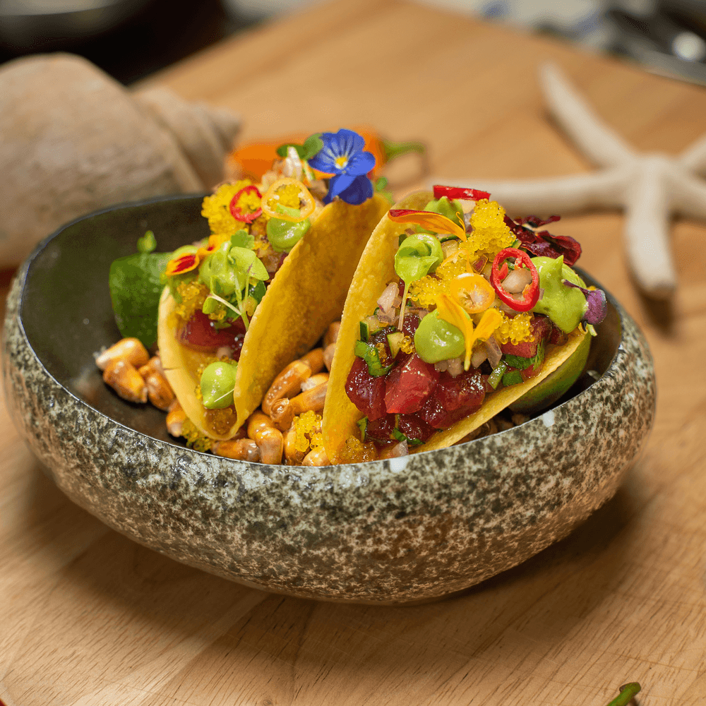 Tuna Poke Tacos