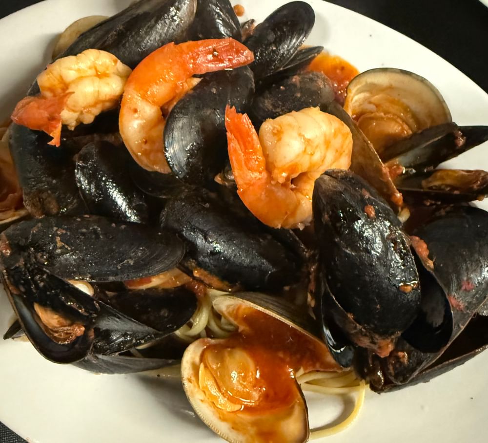 Seafood Fra Diavolo Over Linguine
