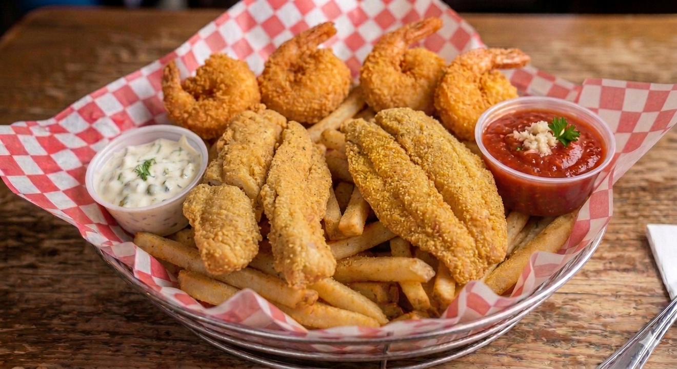 Fried Fish & Jumbo Shrimp Basket