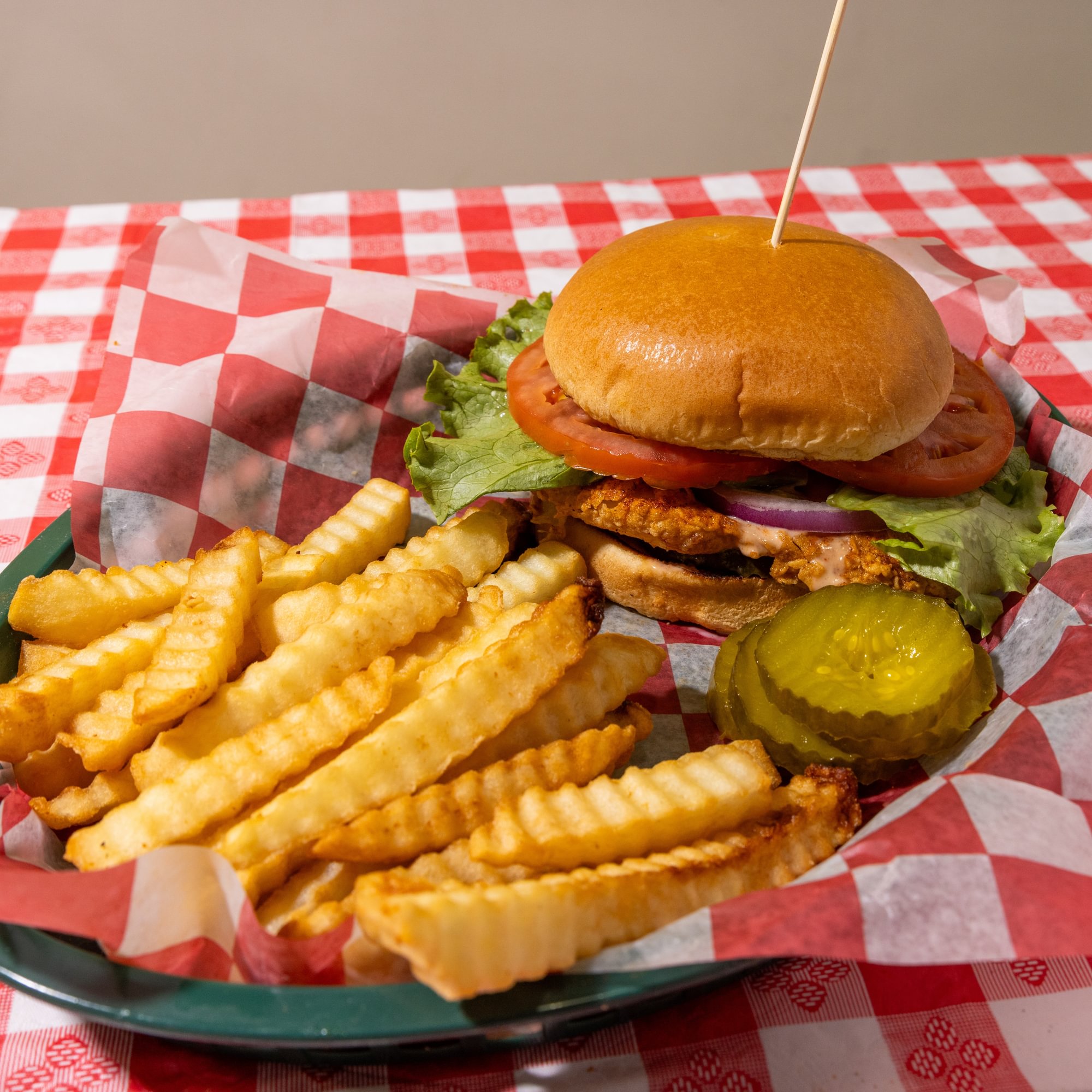 Kraze Chicken Sandwich With Fries