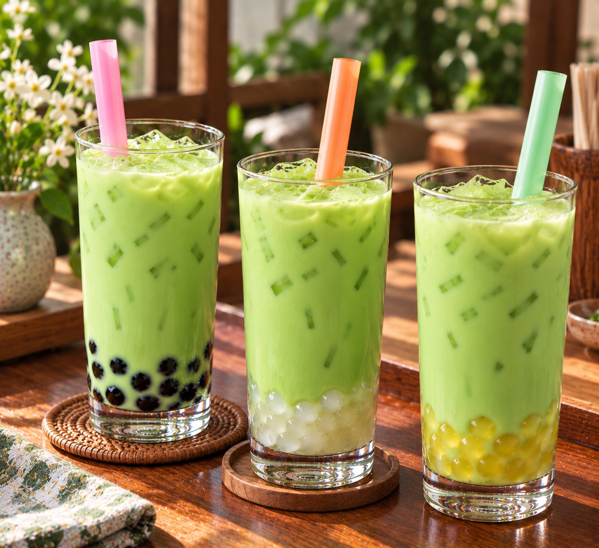 Honeydew Melon Milk Tea
