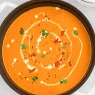 Roasted Red Pepper Gouda Soup
