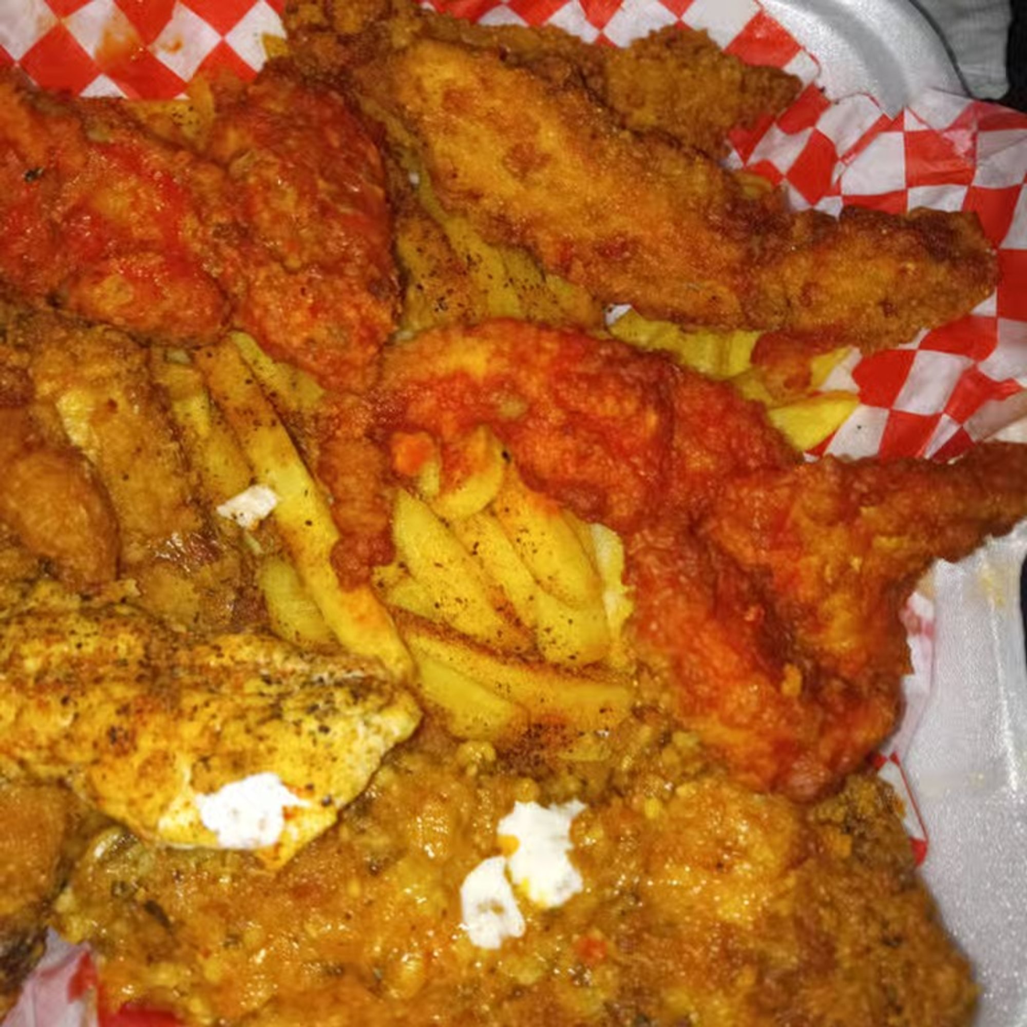 Lake shore drive chicken sampler platter