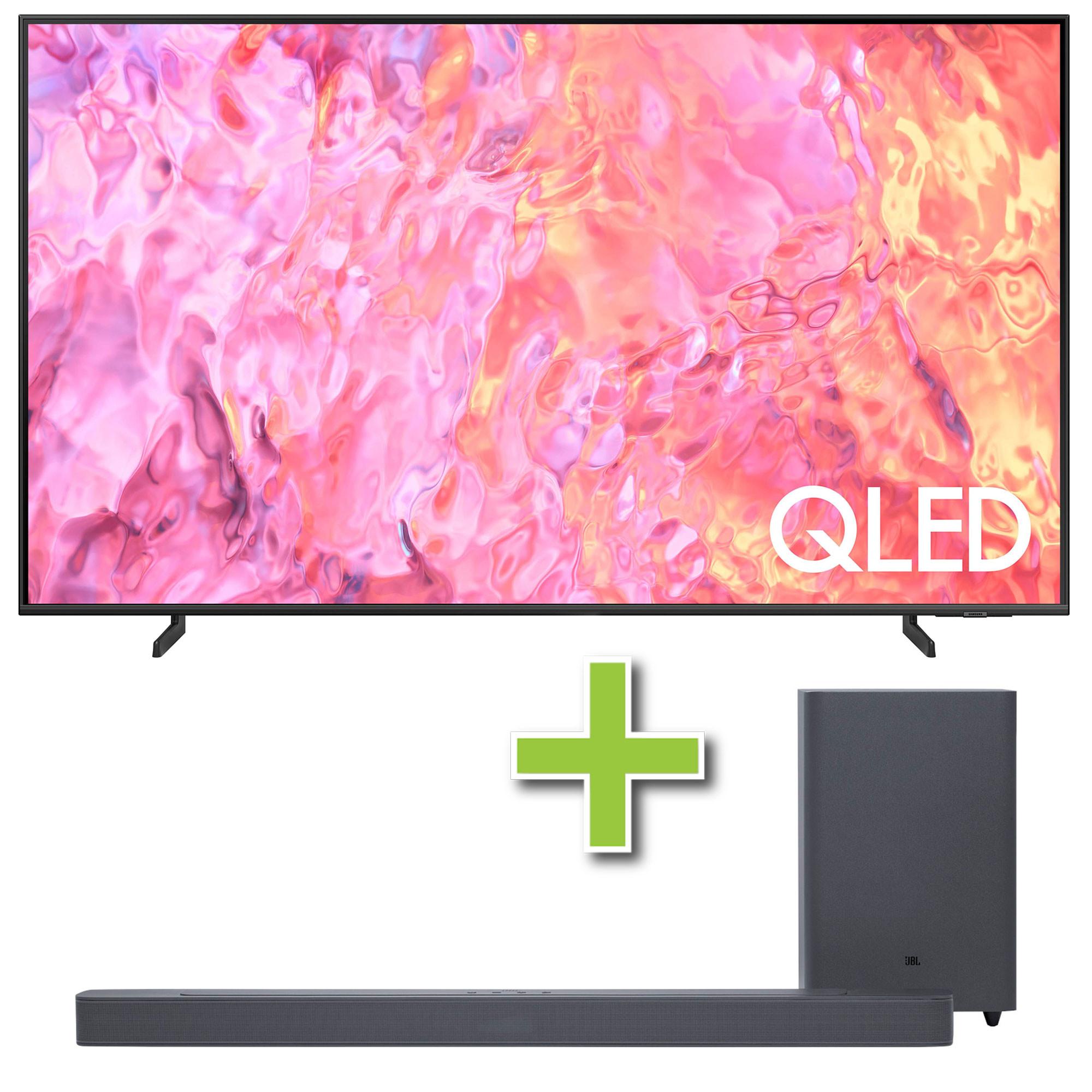 55" Samsung QLED 4K UHD Smart TV & JBL 2.1 Channel Soundbar w/ Wireless Subwoofer