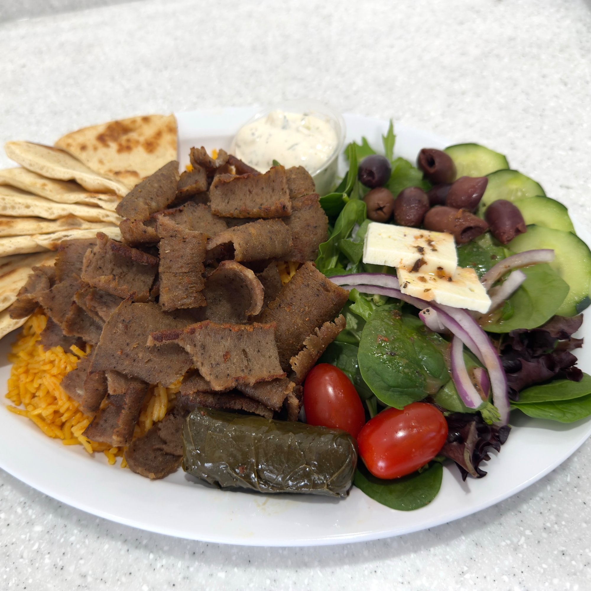 Rotisserie Beef/Lamb Gyro Platter