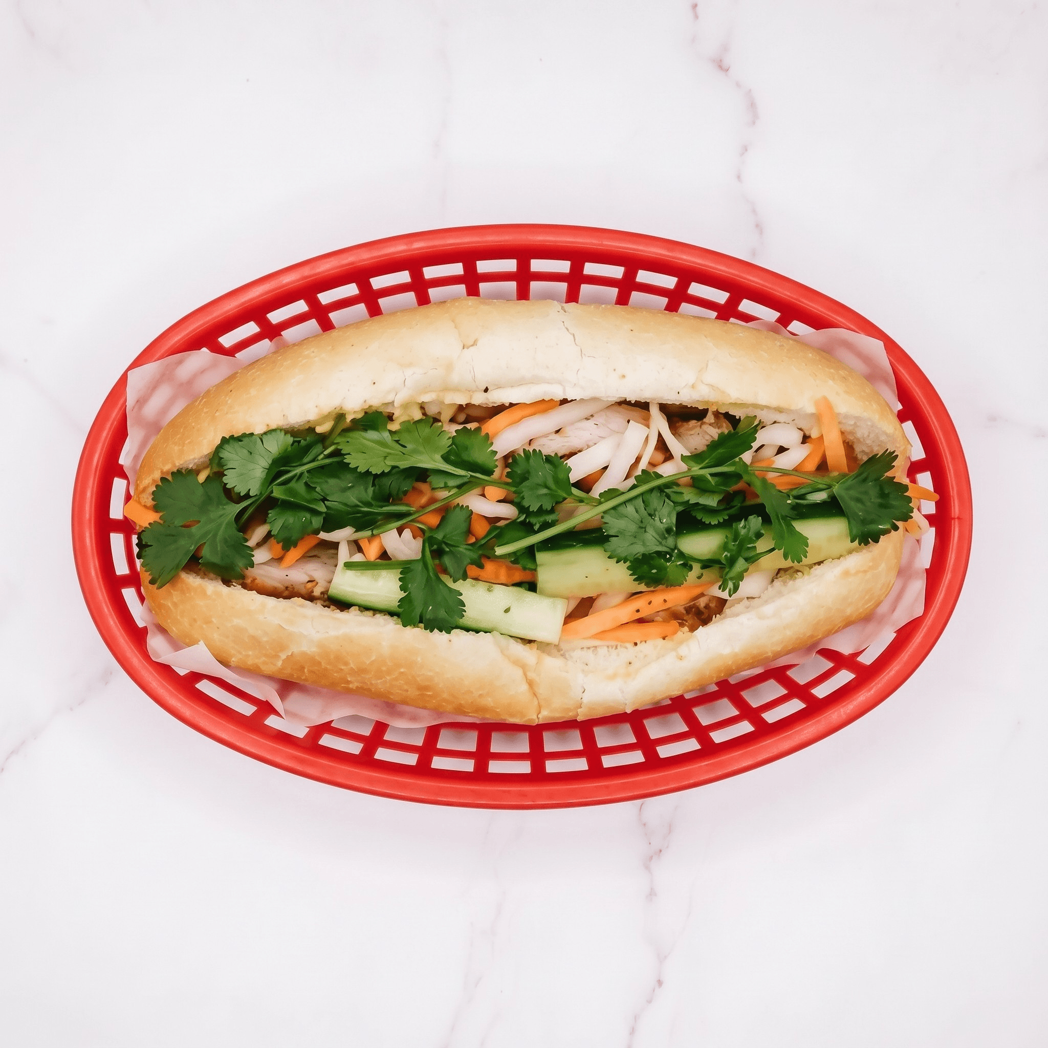 Vietnamese Sandwich with Grilled Pork (Banh Mi Thit Nuong)