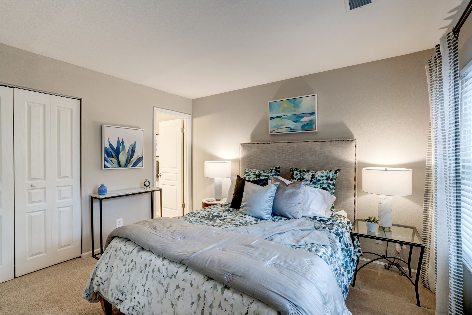 Bright and roomy with natural light flooding every inch of the bedroom