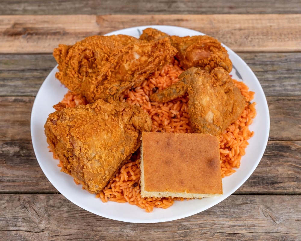 #4 4pc Chicken & Spanish Rice