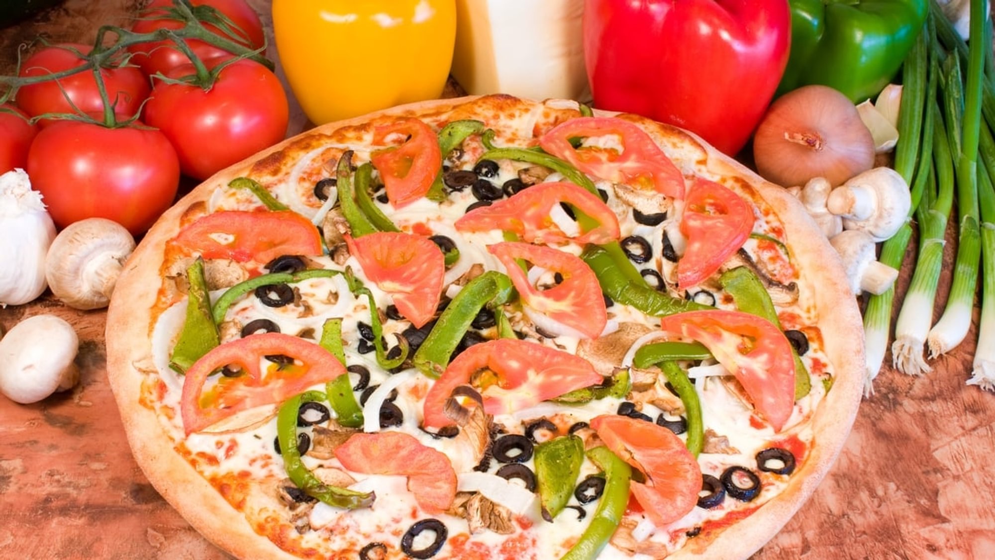 Veggie Delight (Jumbo - 16” - 12 Slices)
