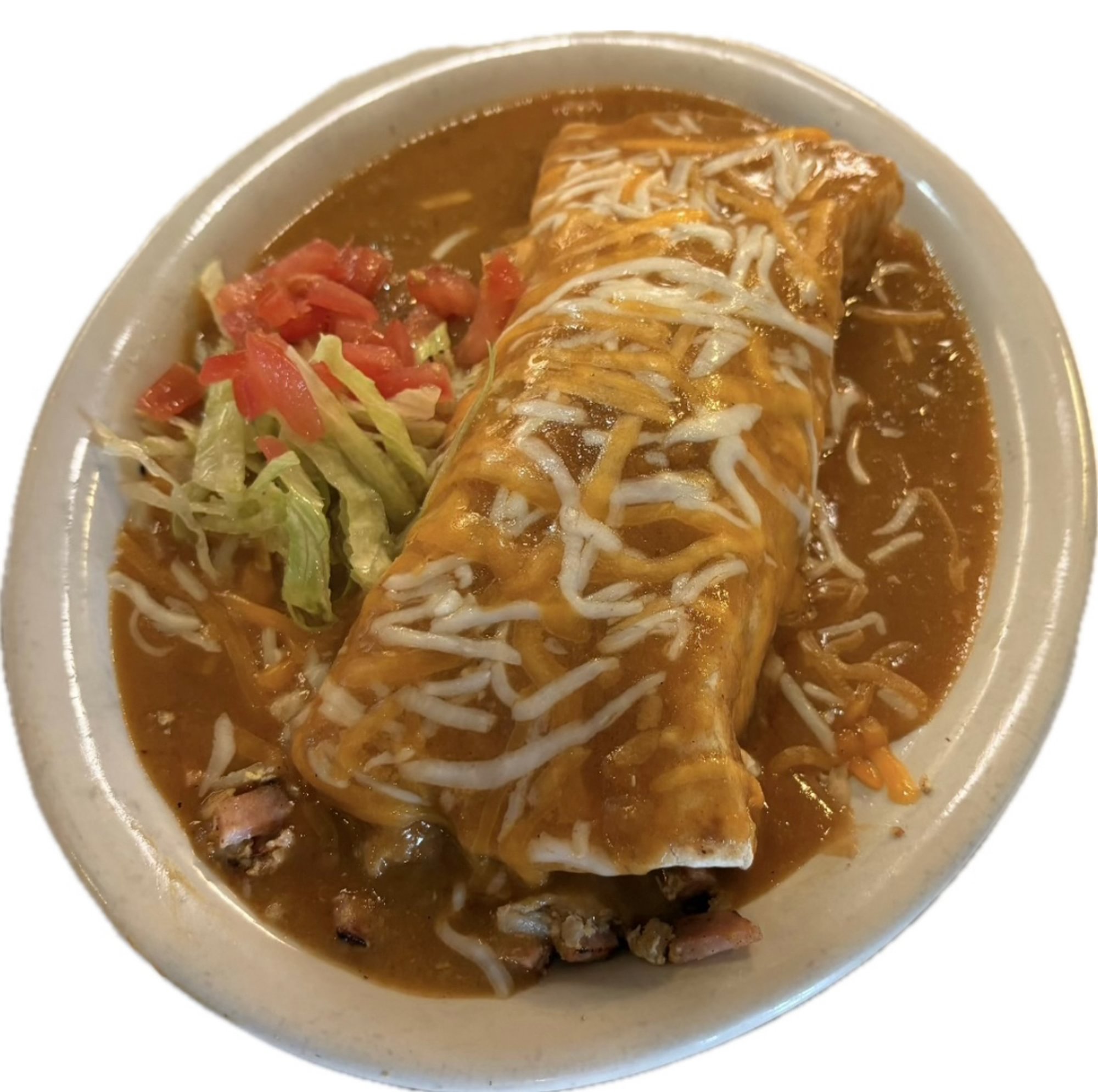 Burrito de Carne y Frijoles Smothered