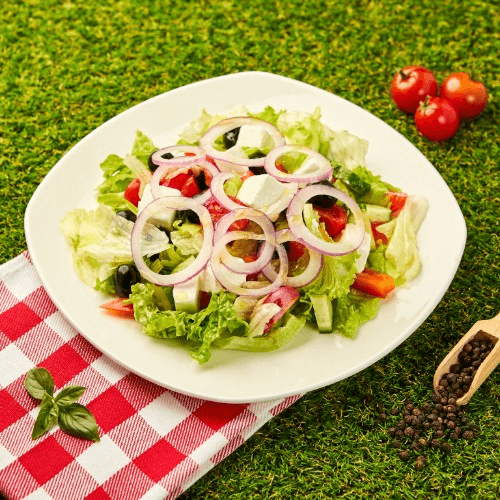 Crispy Chicken Greek Salad