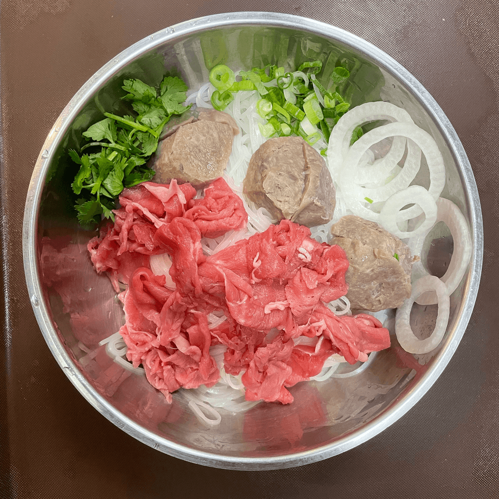 Steak and Meatballs (Pho Tai, Bo Vien)