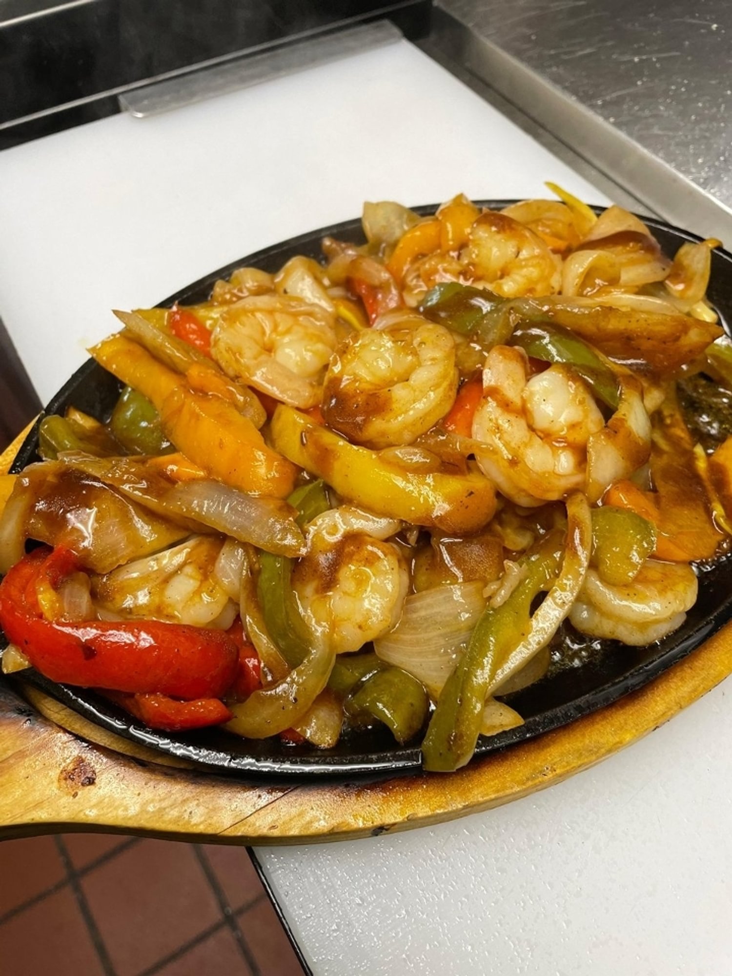 Shrimp Fajitas