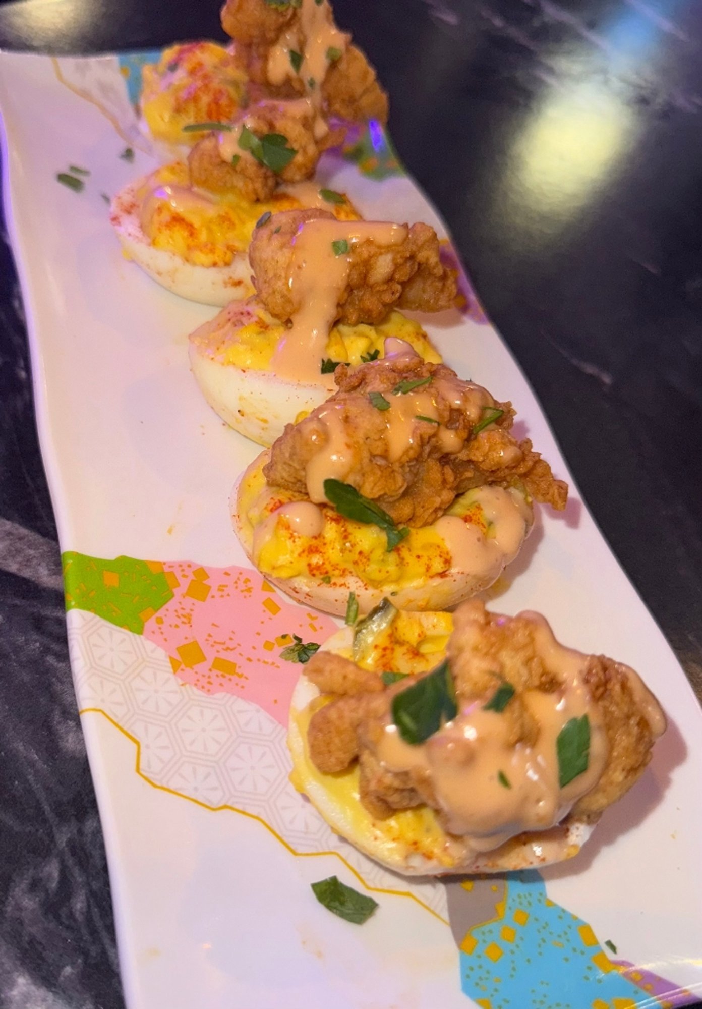 5pc CRISPY LOBSTER DEVILED EGGS