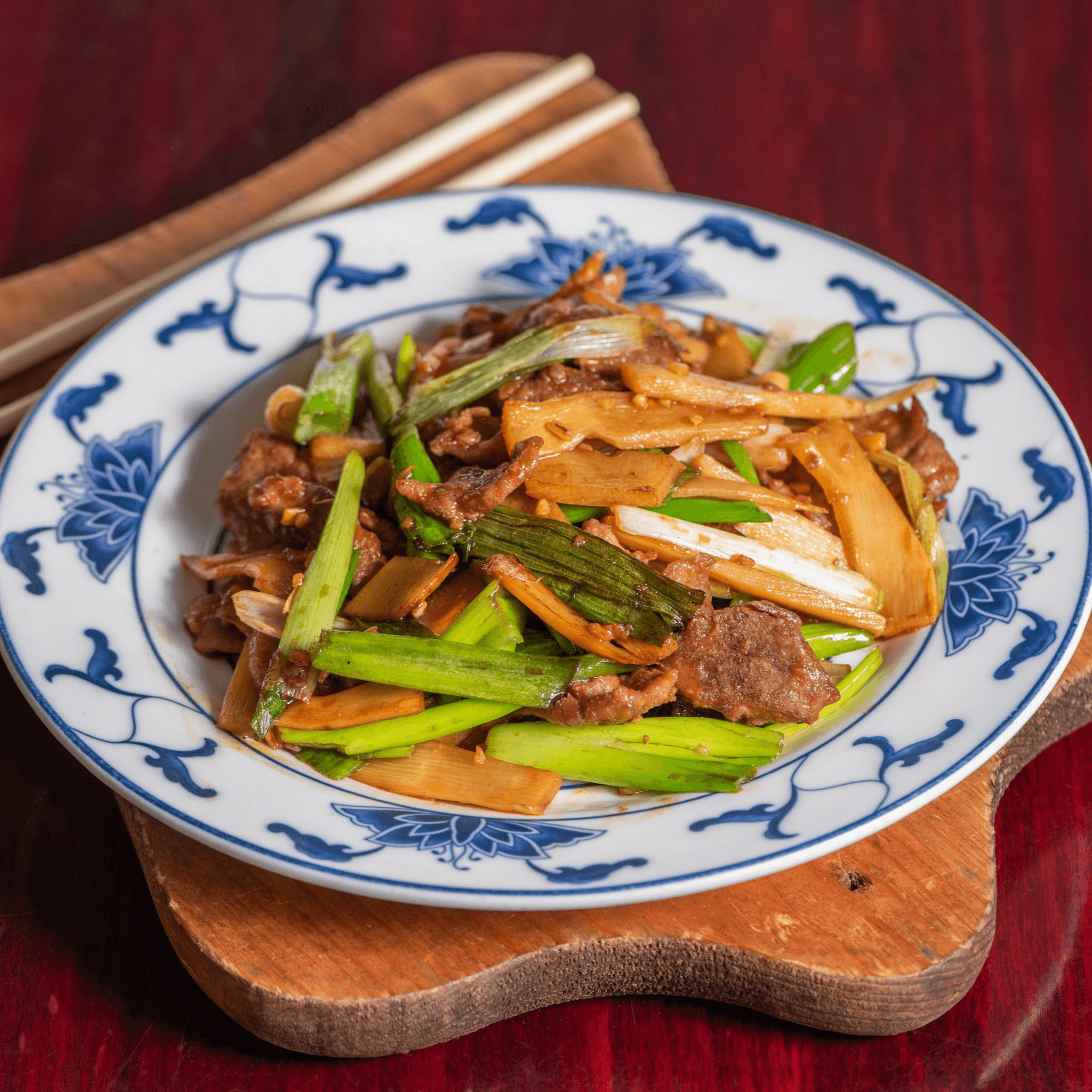 45. Sliced Lamb w/ Scallions