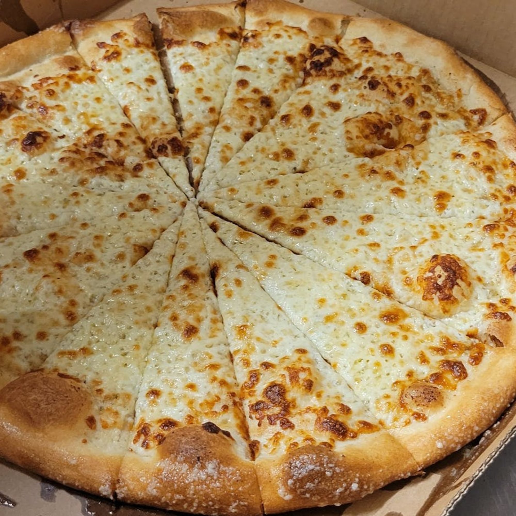 White Pizza Slice