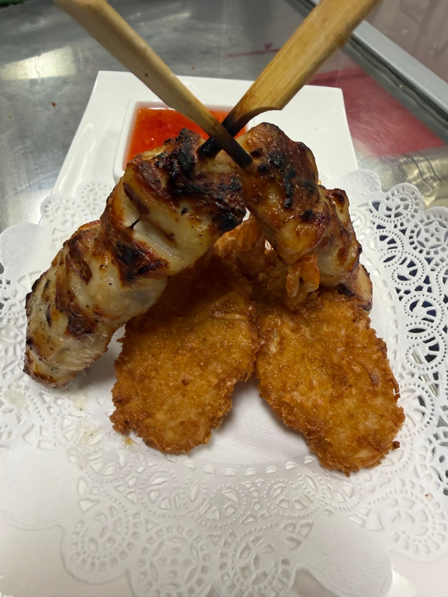 Chicken and Shrimp Skewers