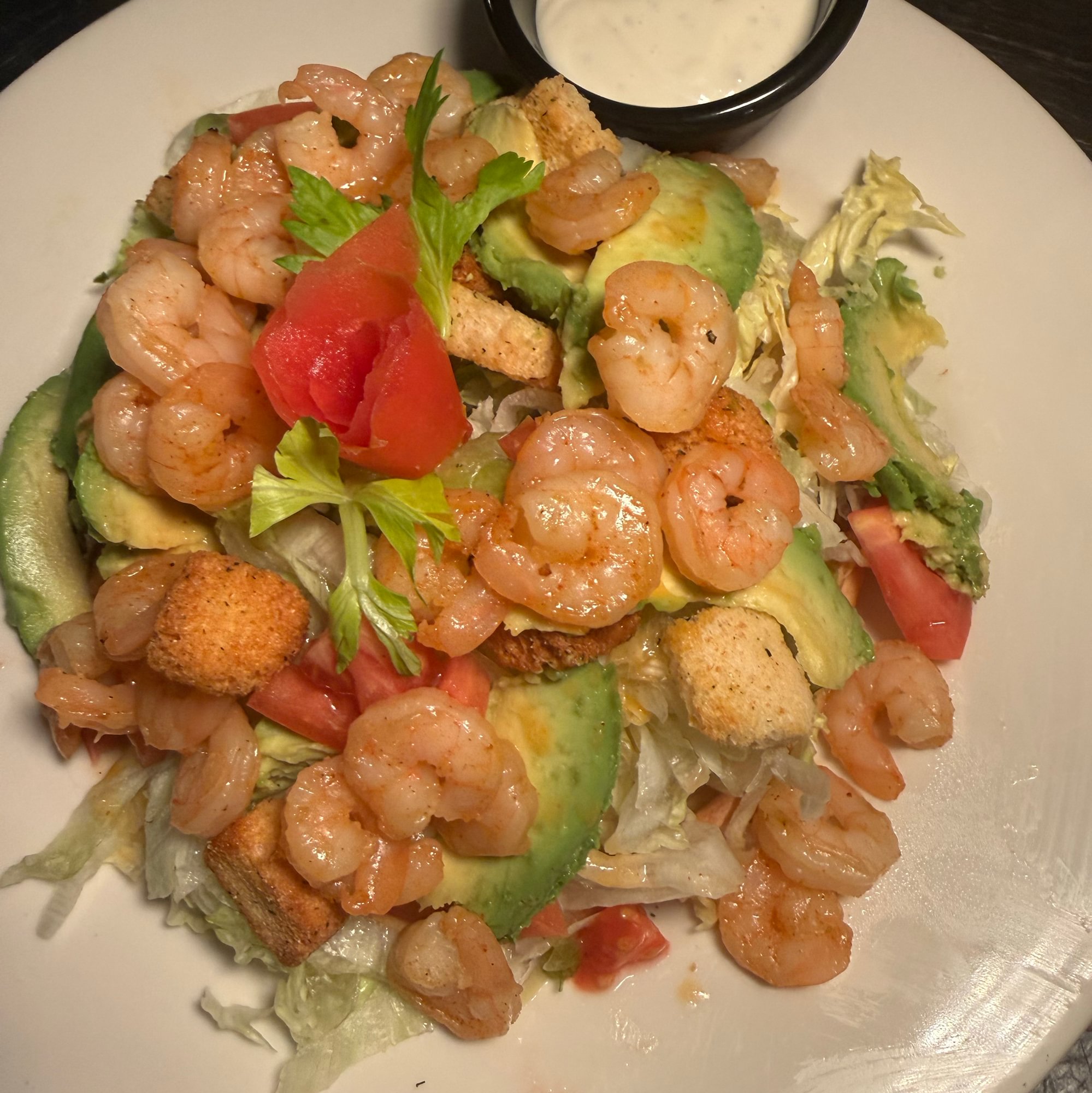 Shrimp Tostada Salad