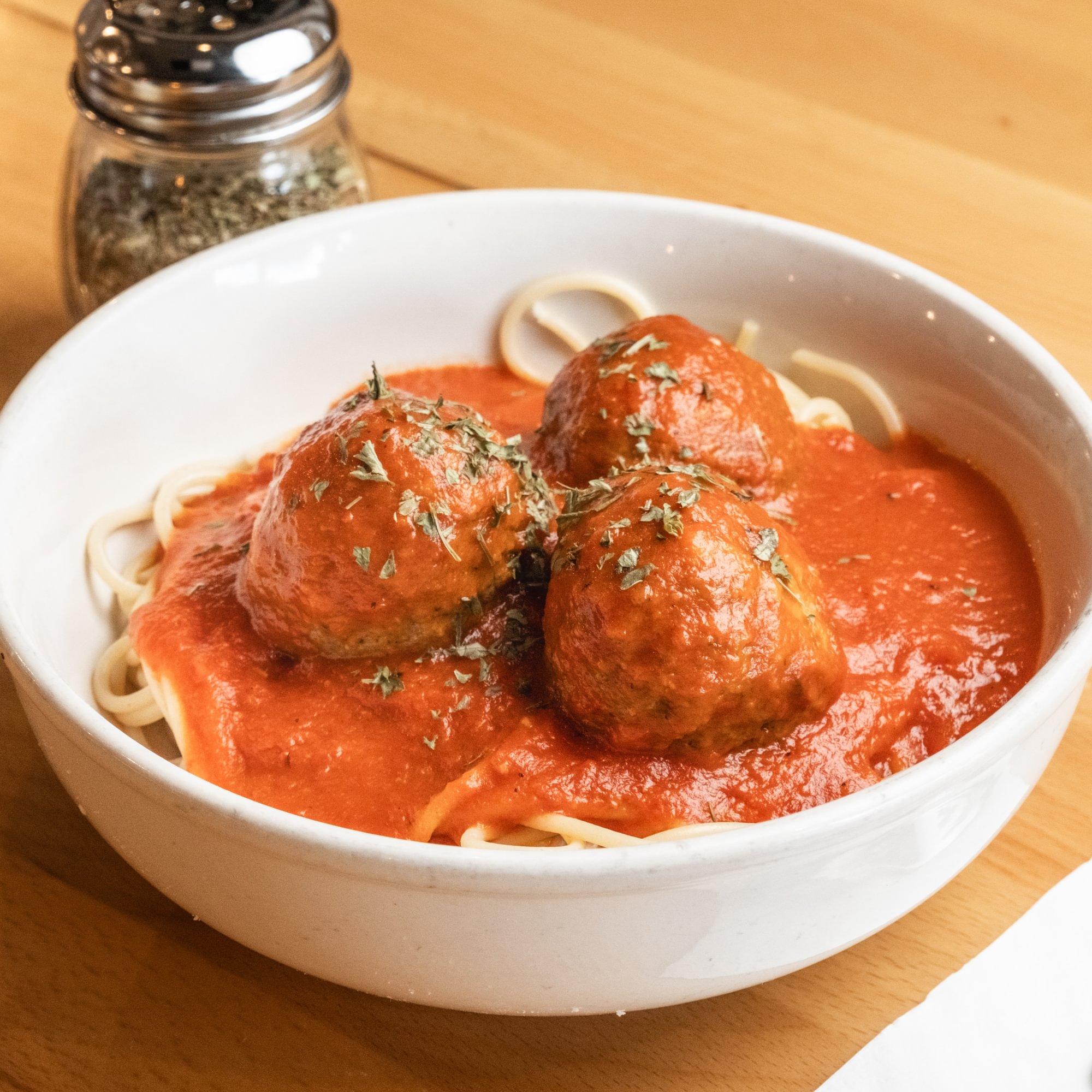 Spaghetti and meatballs