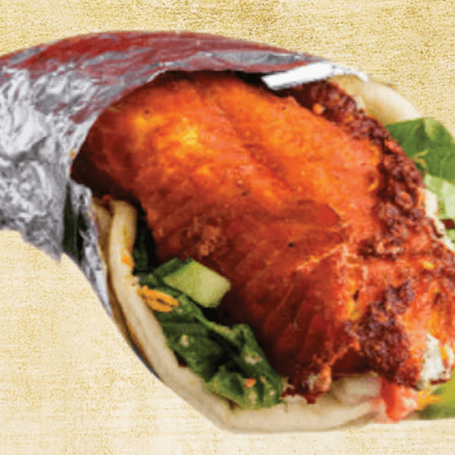 Fish Gyro Sandwich