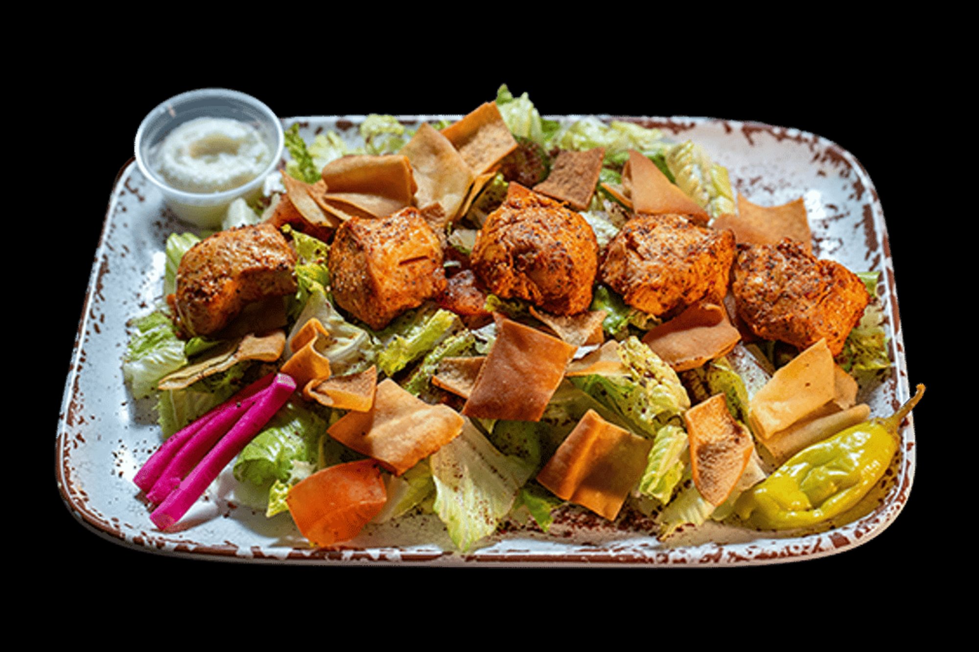 Fattoush Salad with Chicken