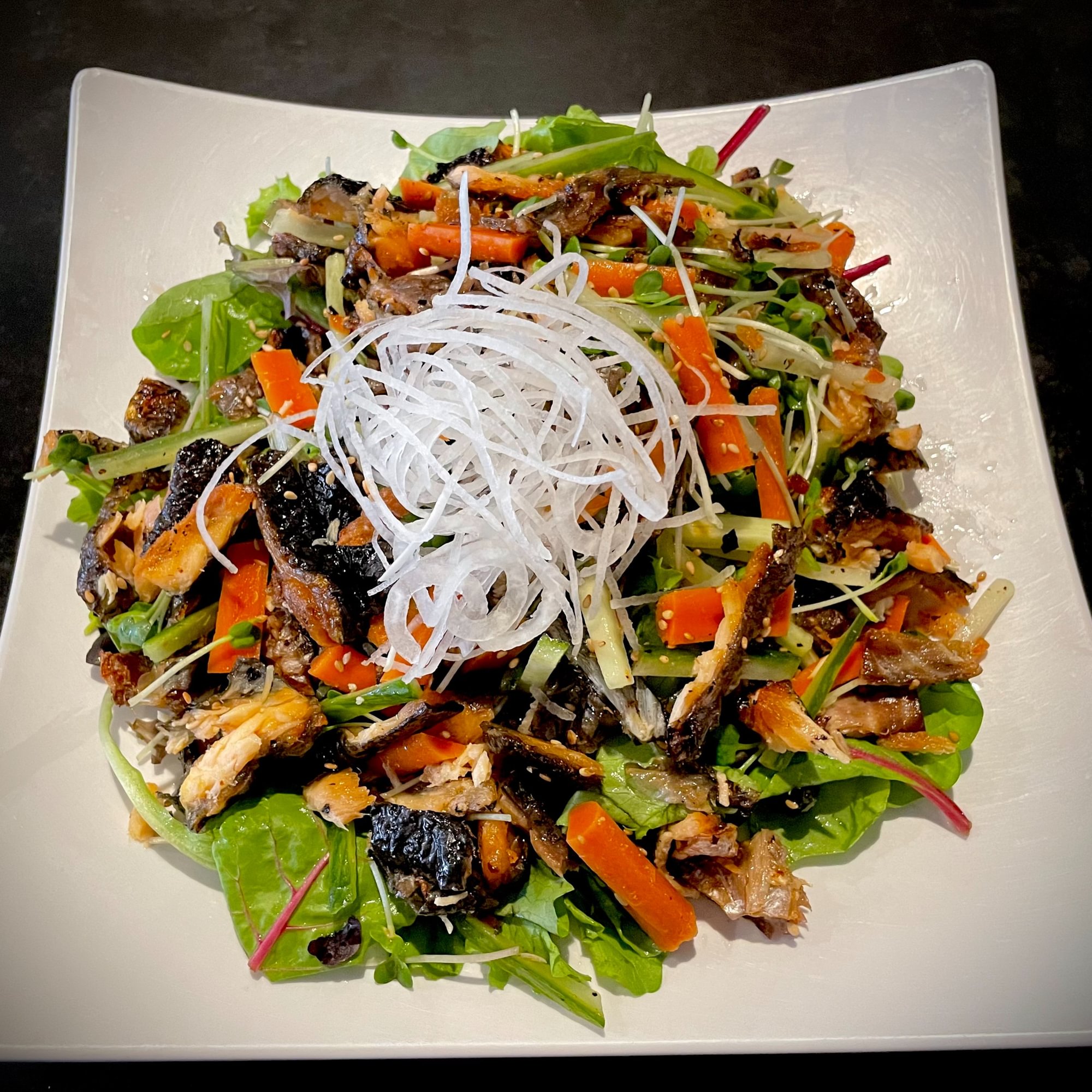 49. Salmon Skin Salad