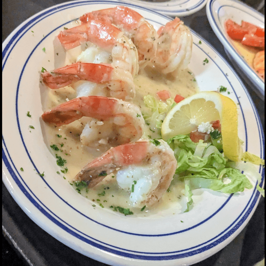 Sauteed Shrimp Dinner