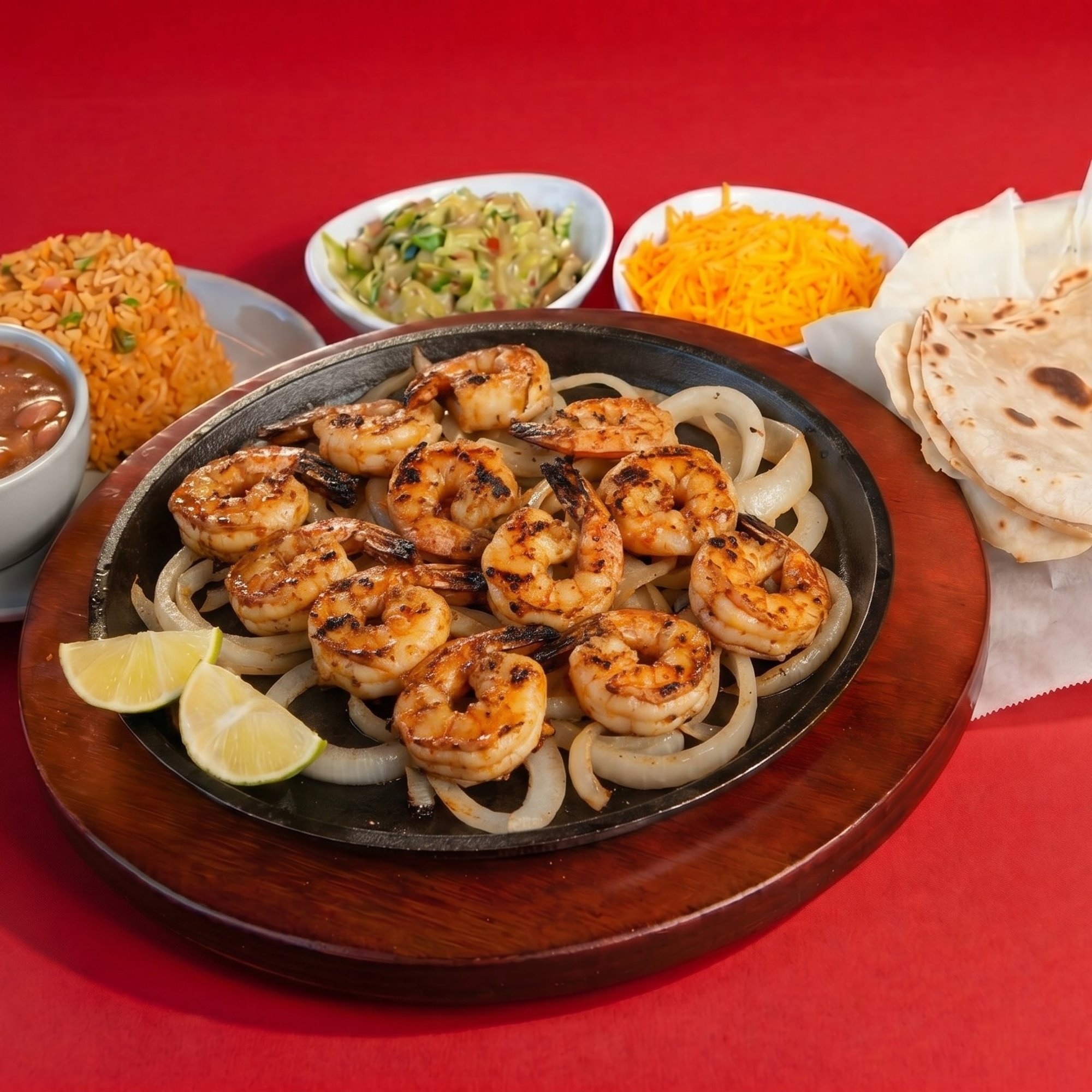 Shrimp Fajitas for 1