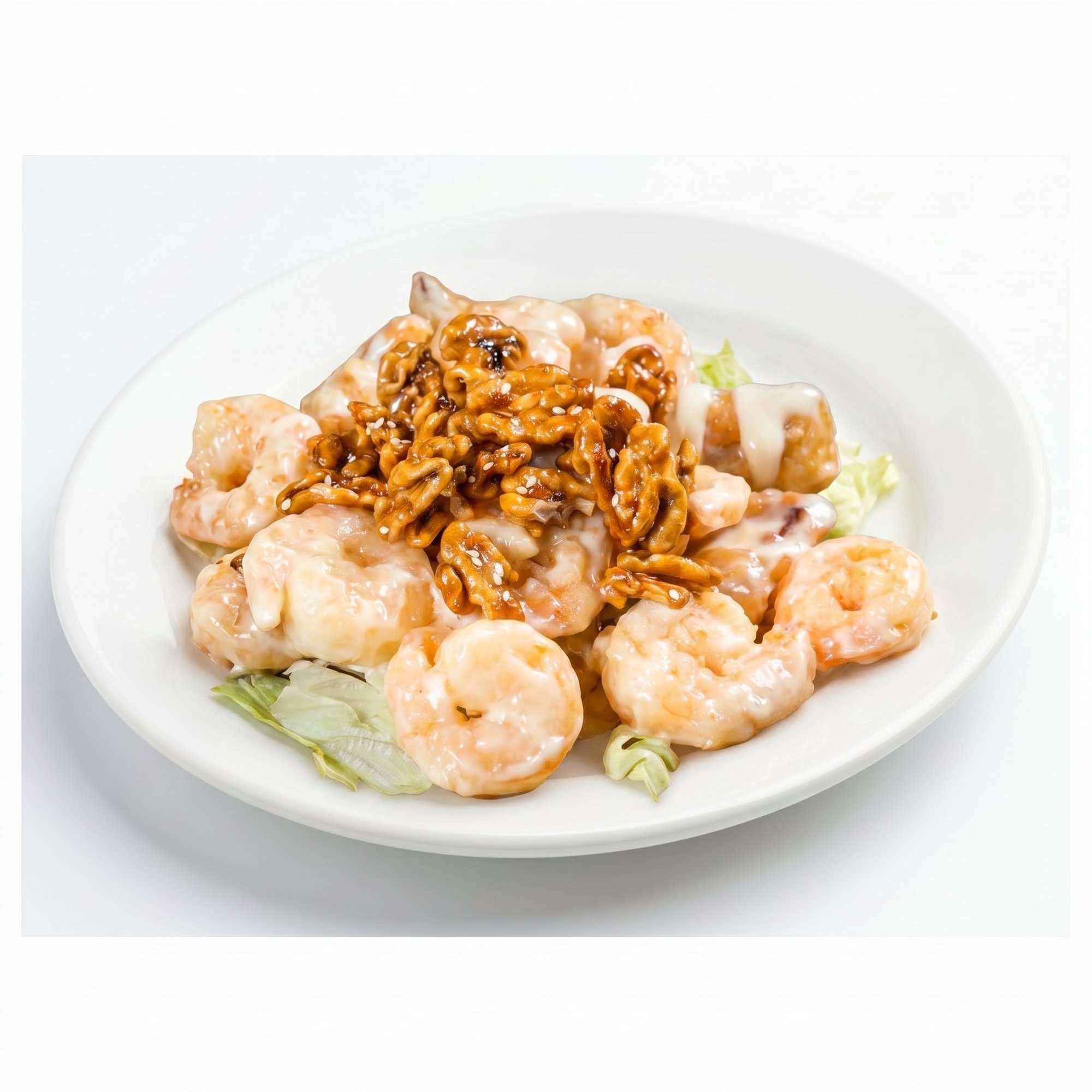 Pumpkin Prawns with Candied Walnuts