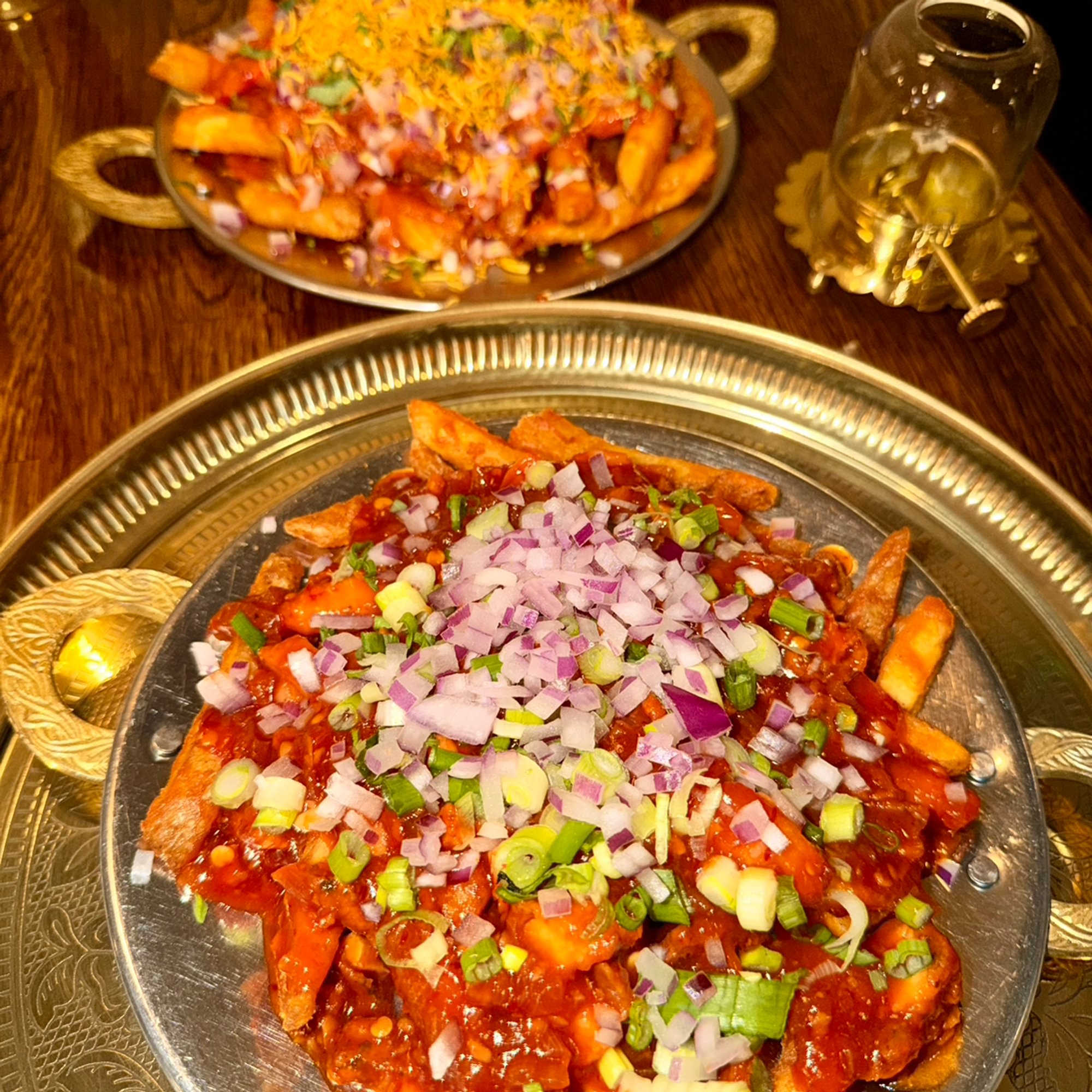 Chili Chicken Loaded Masala Fries