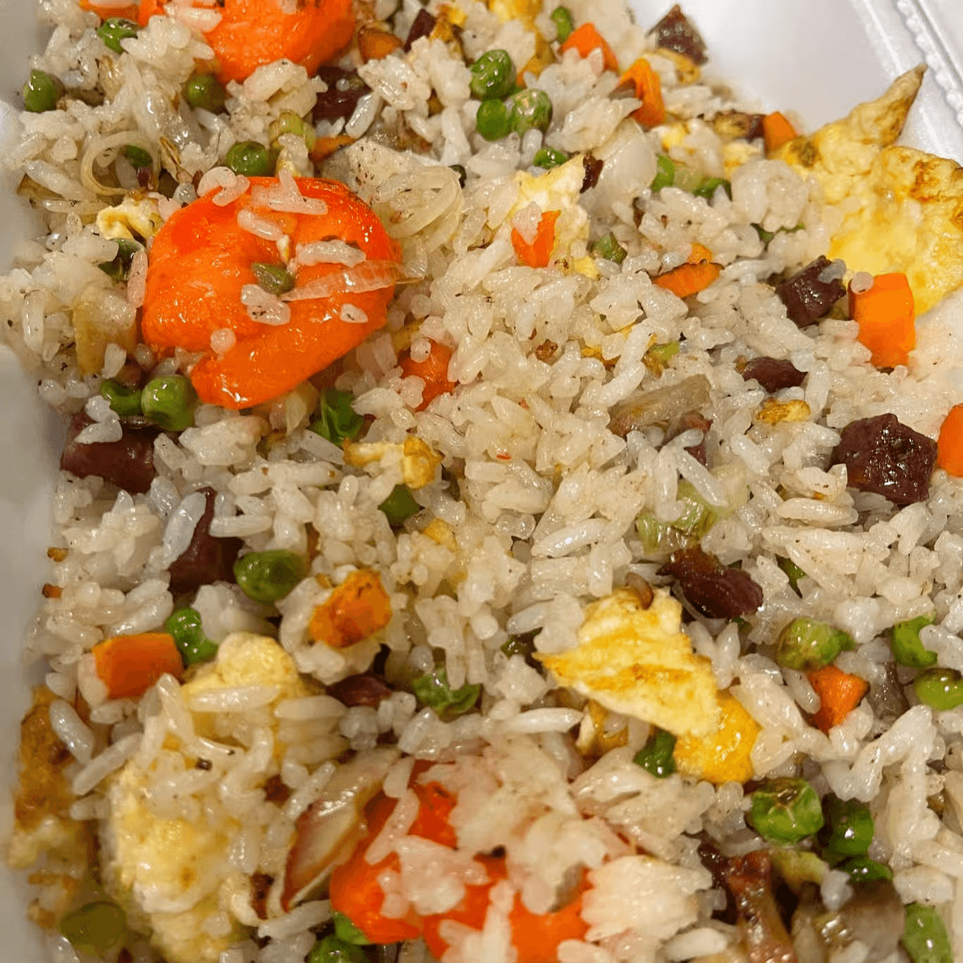 72. Cơm Chiên Sài Gòn - Shrimp, Egg, Sausage, & BBQ Pork Fried Rice