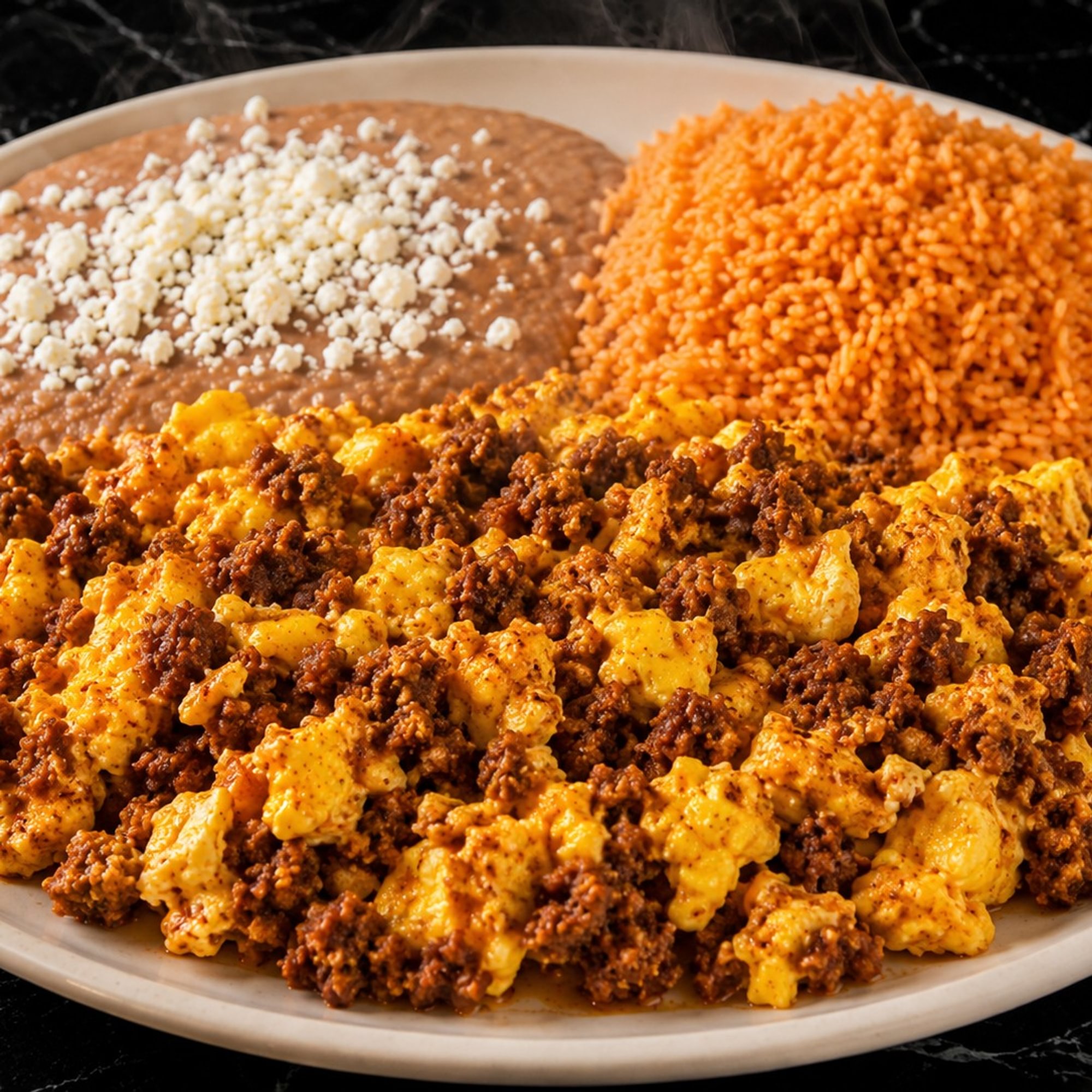 Scrambled Eggs with Choice of Meat