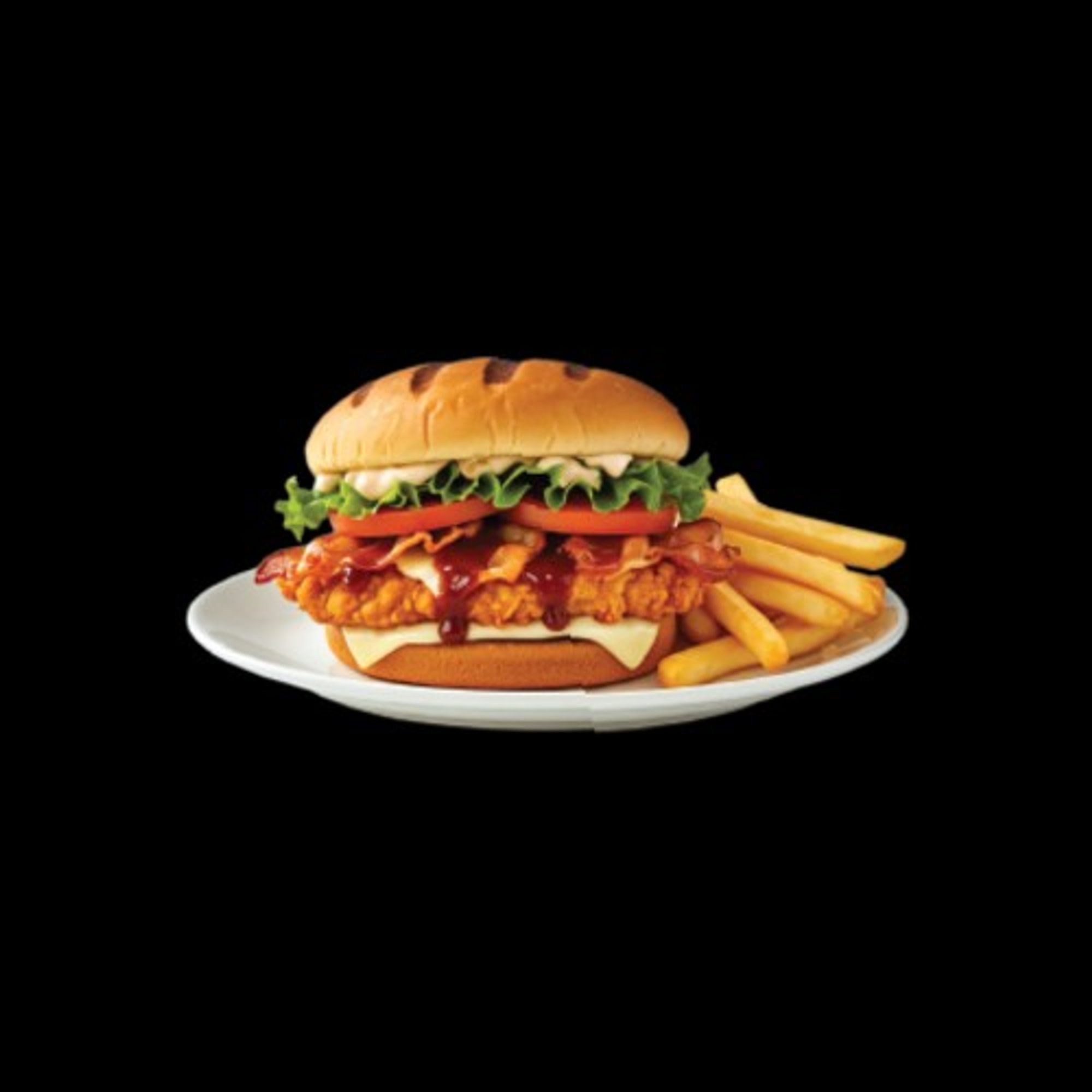 Fried Spicy BBQ Chicken Sandwich