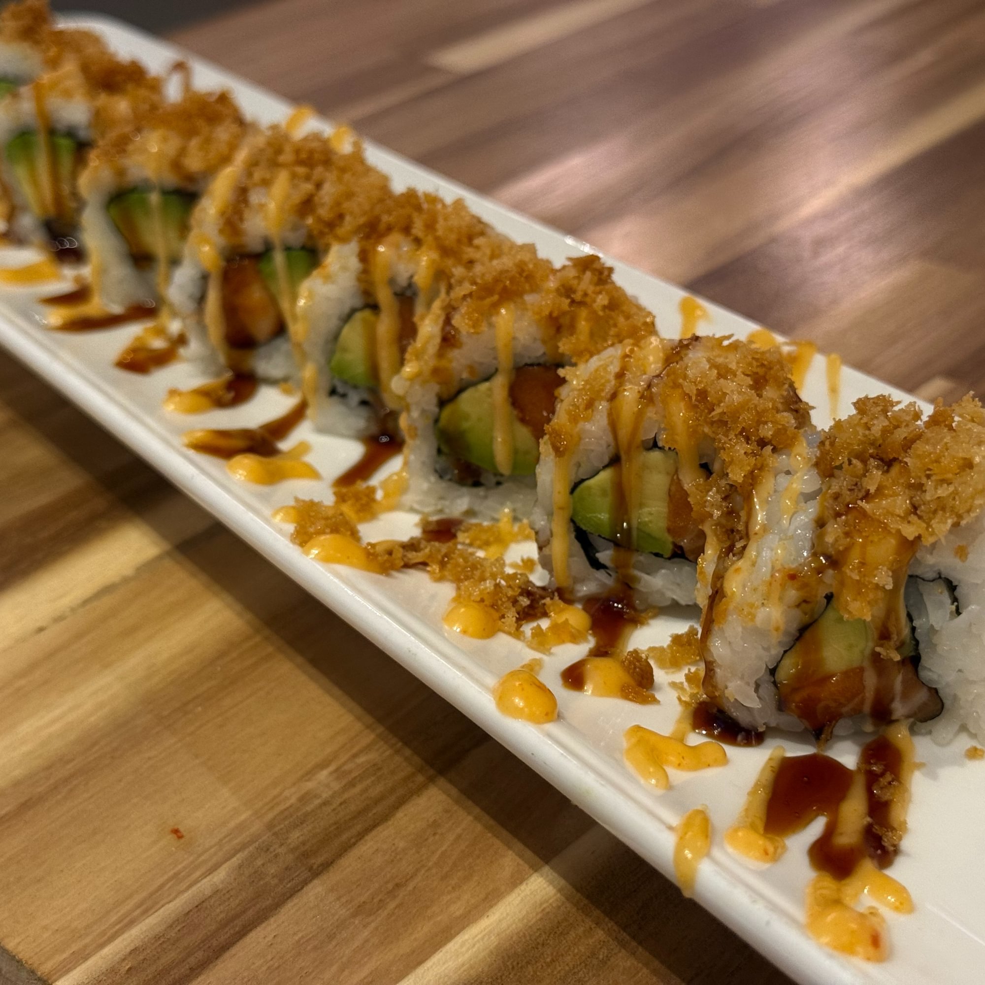 Spicy Salmon Crunch Roll