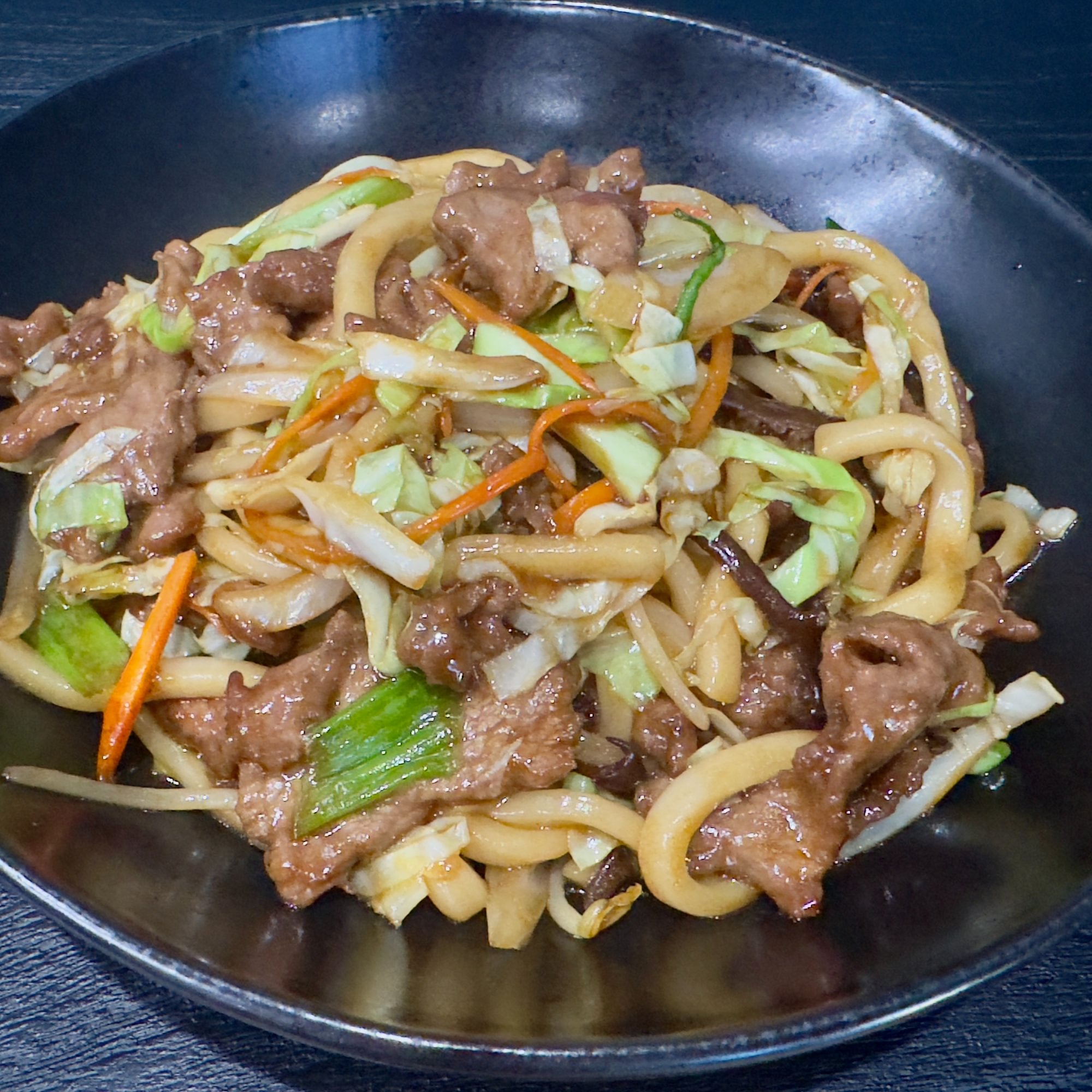 Stir-Fried Japanese Udon Noodle