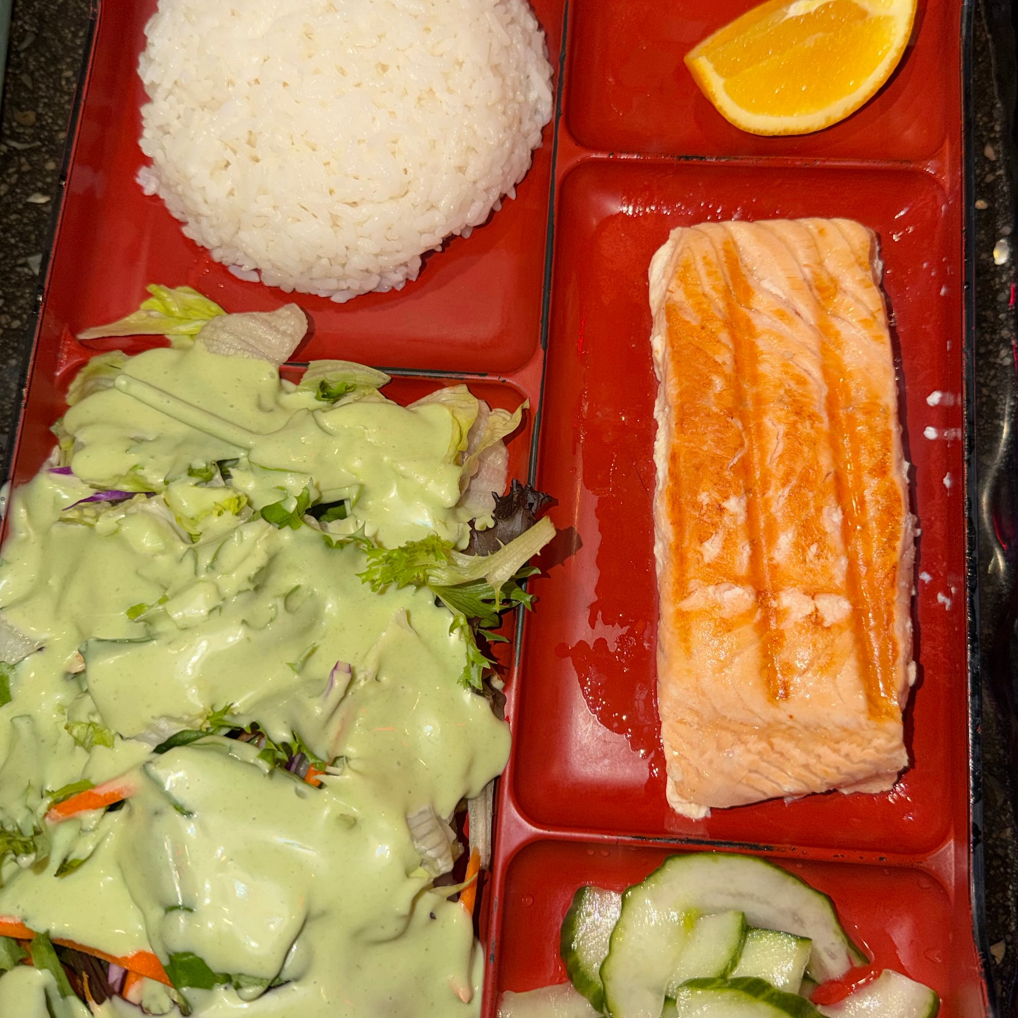 Salmon Teriyaki Bento Box