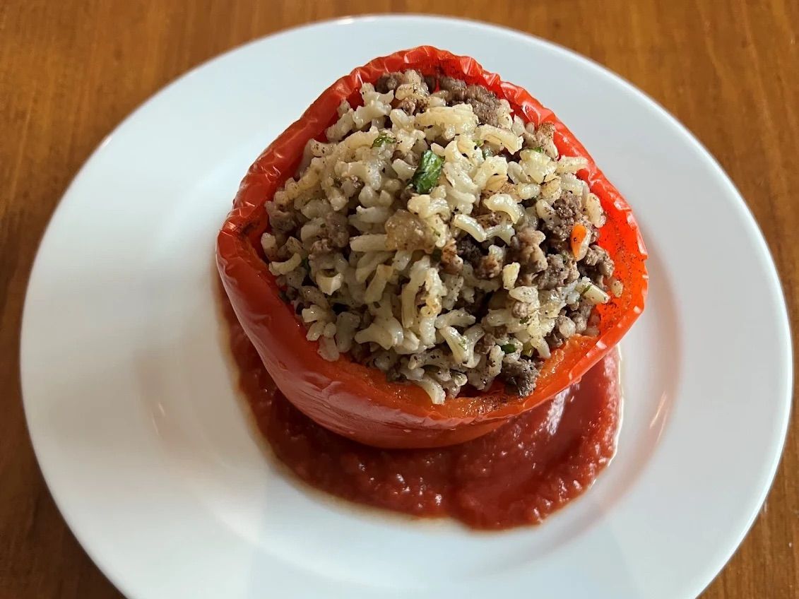 Stuffed Pepper (Rice & Meat)