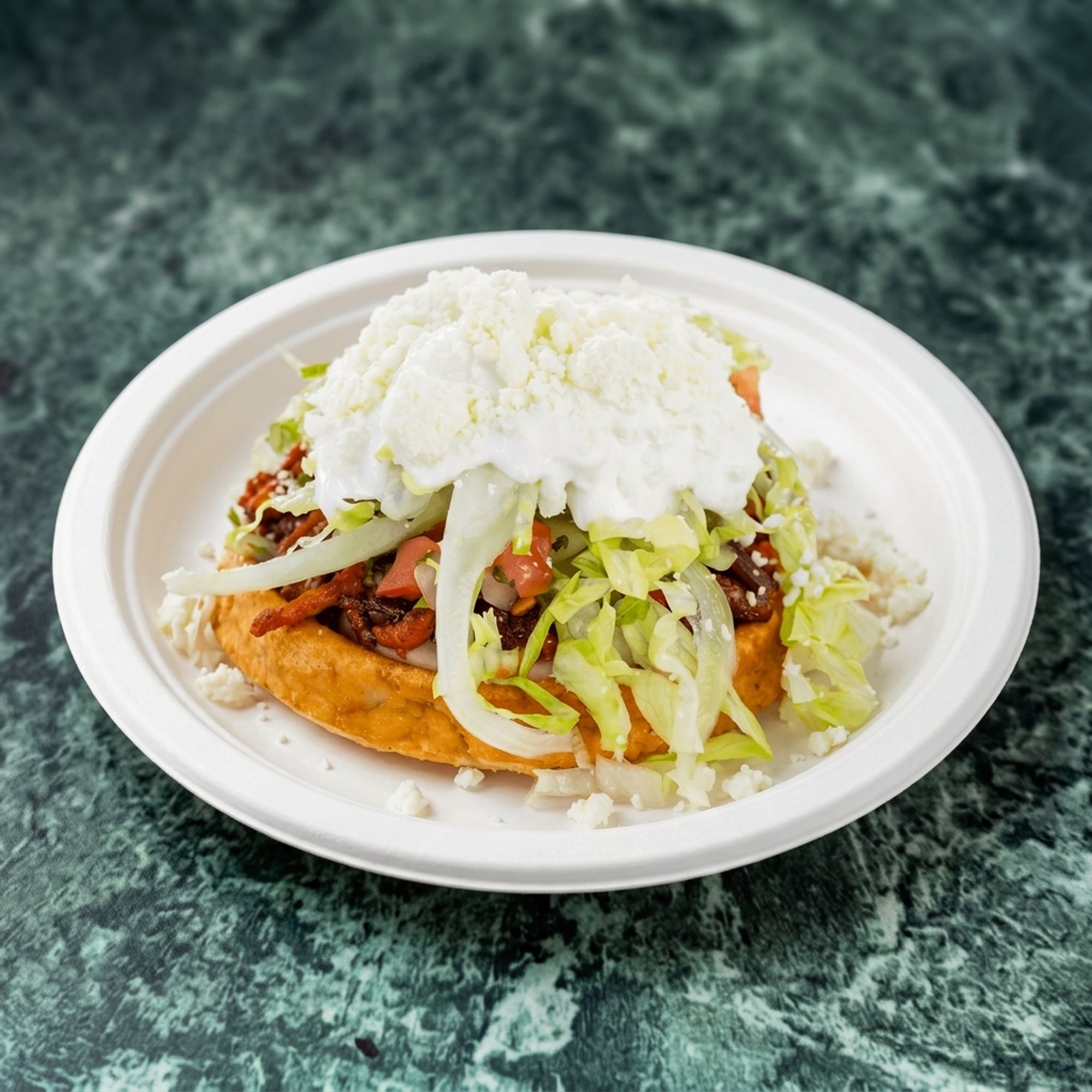 Chicken Sopes (Thick Corn Cakes)