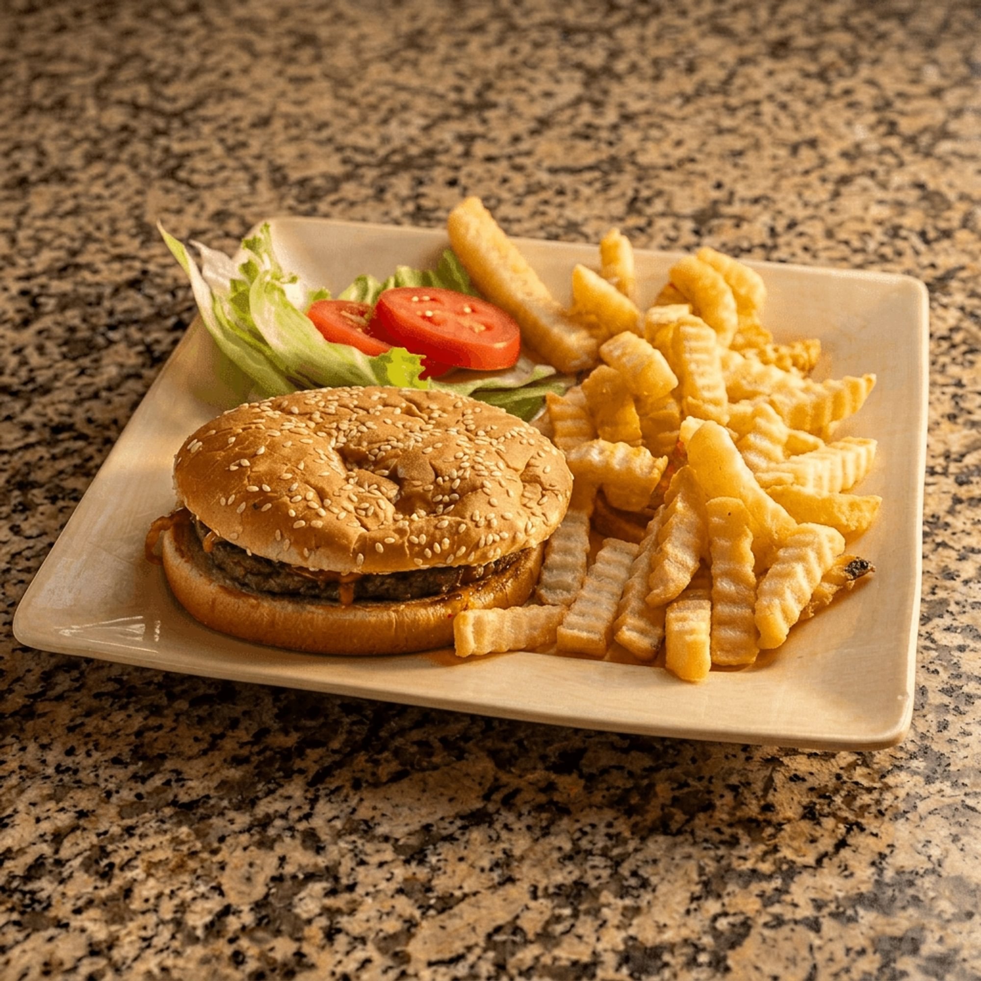 Kid's Cheeseburger and French Fries