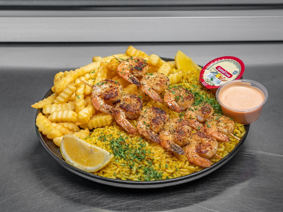Shrimp over Rice