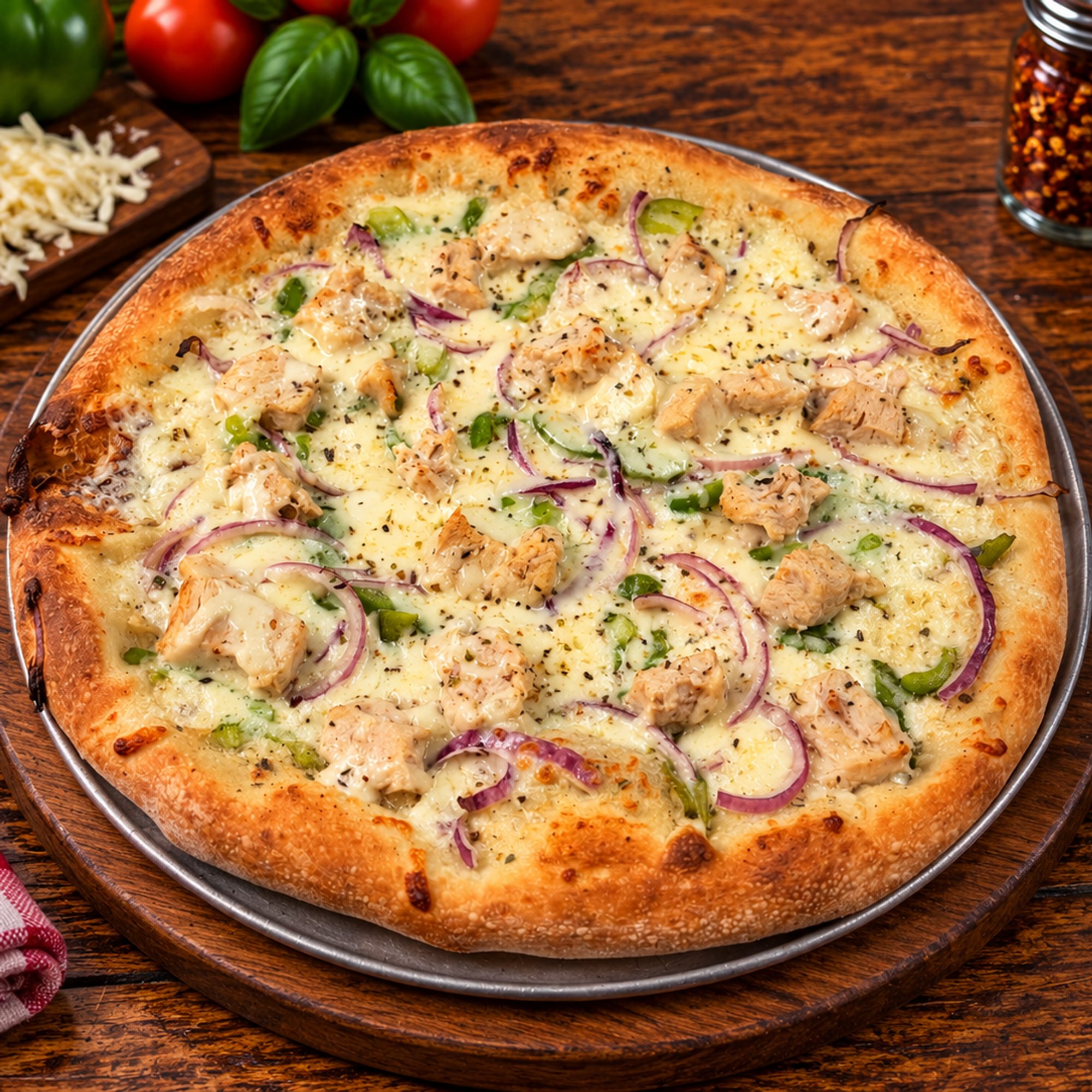 Ranch Chicken Pizza