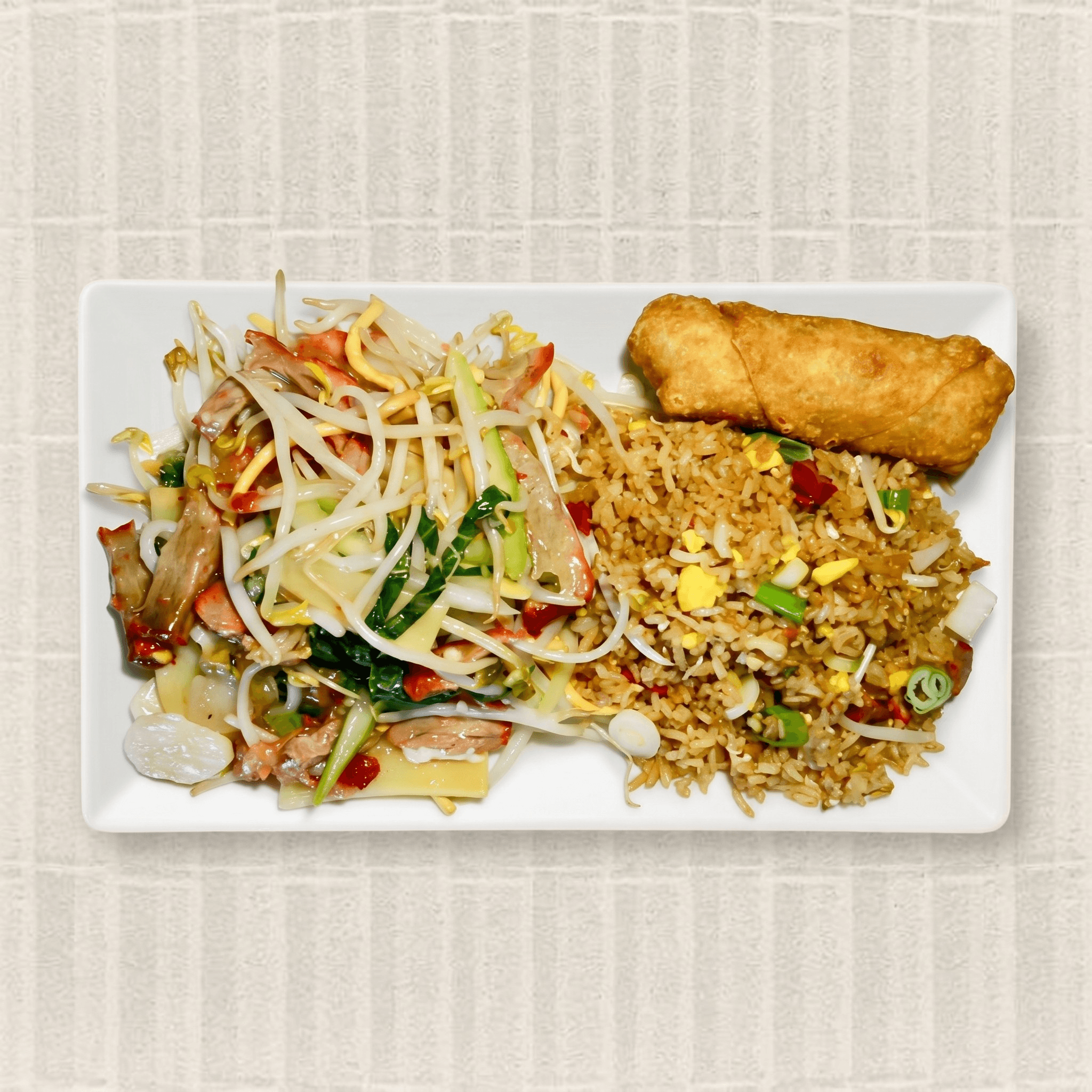1. Pork Chow Mein Platter