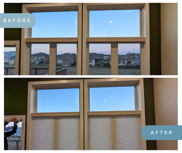 Our Roller Shades are a very popular window solution for all sorts of windows. Check out the before and after of this installation here in this lovely Cedar Falls home.