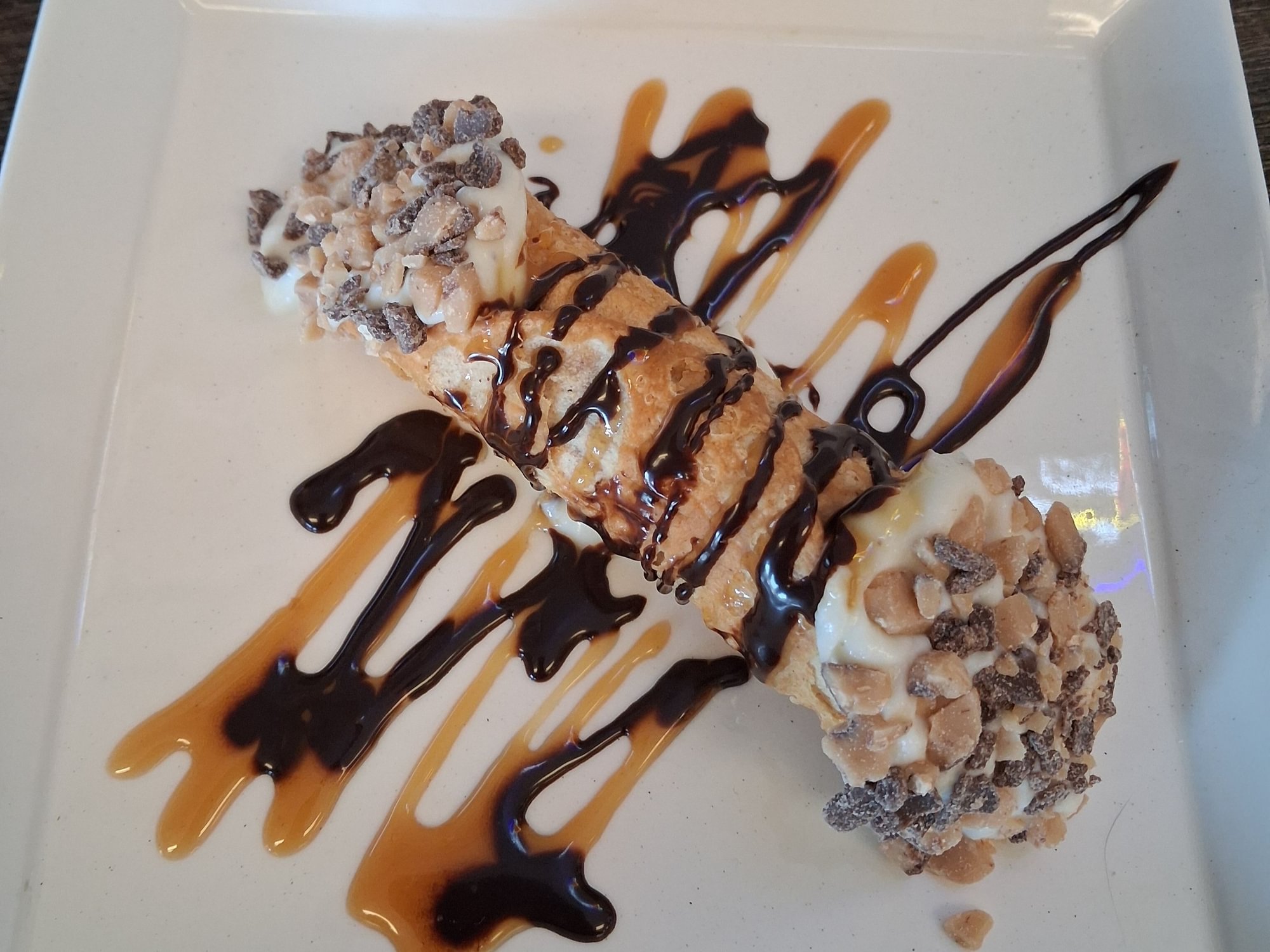 Cannoli With Crushed Heath Bar